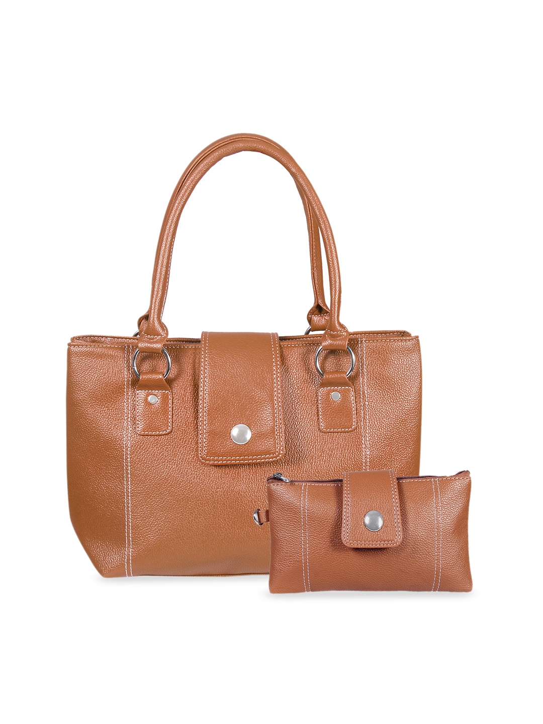 

OsaiZ Brown Solid Shoulder Bag