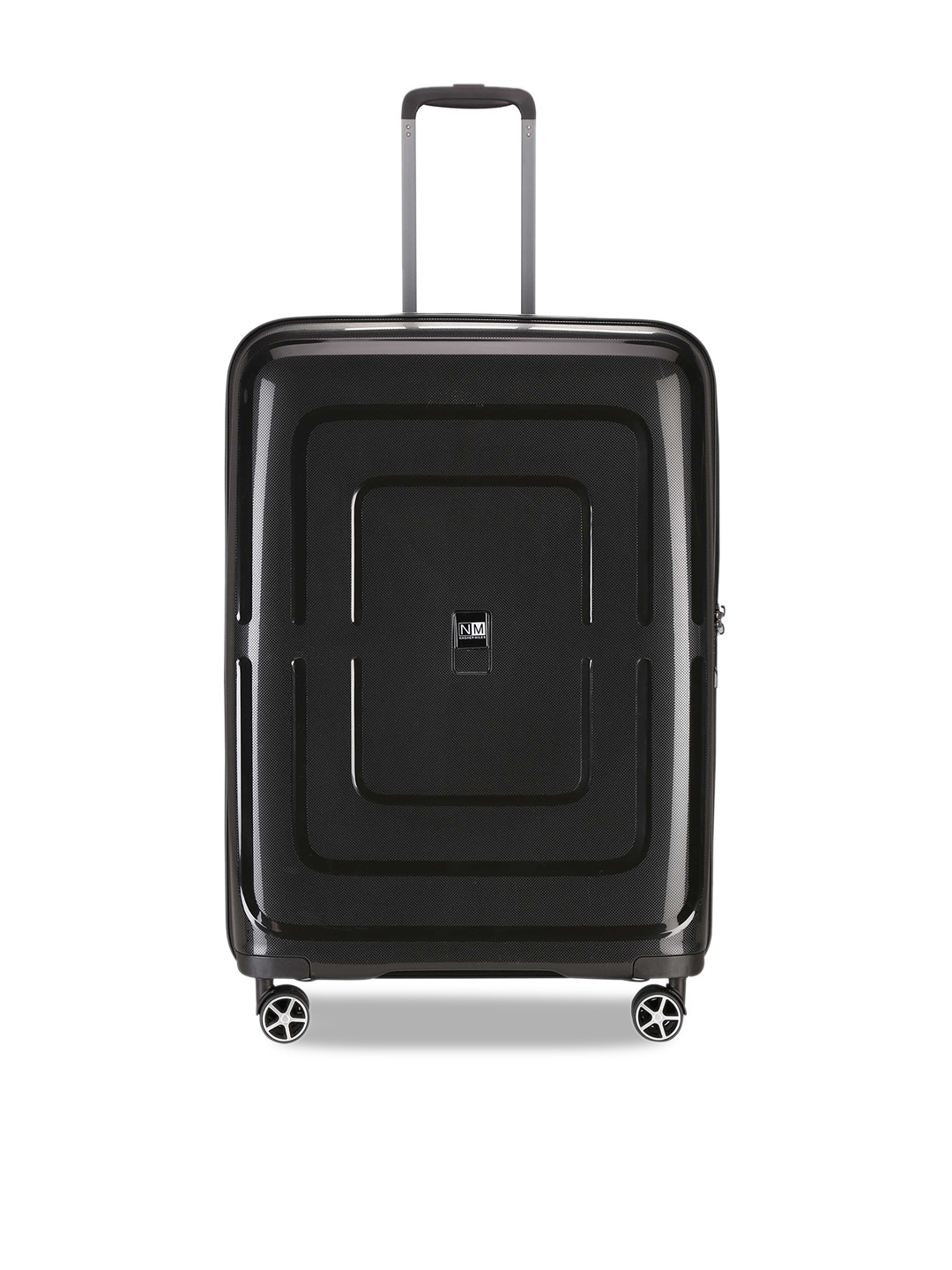 

Nasher Miles Black Solid Amsterdam Hard-Sided Large Trolley Bag