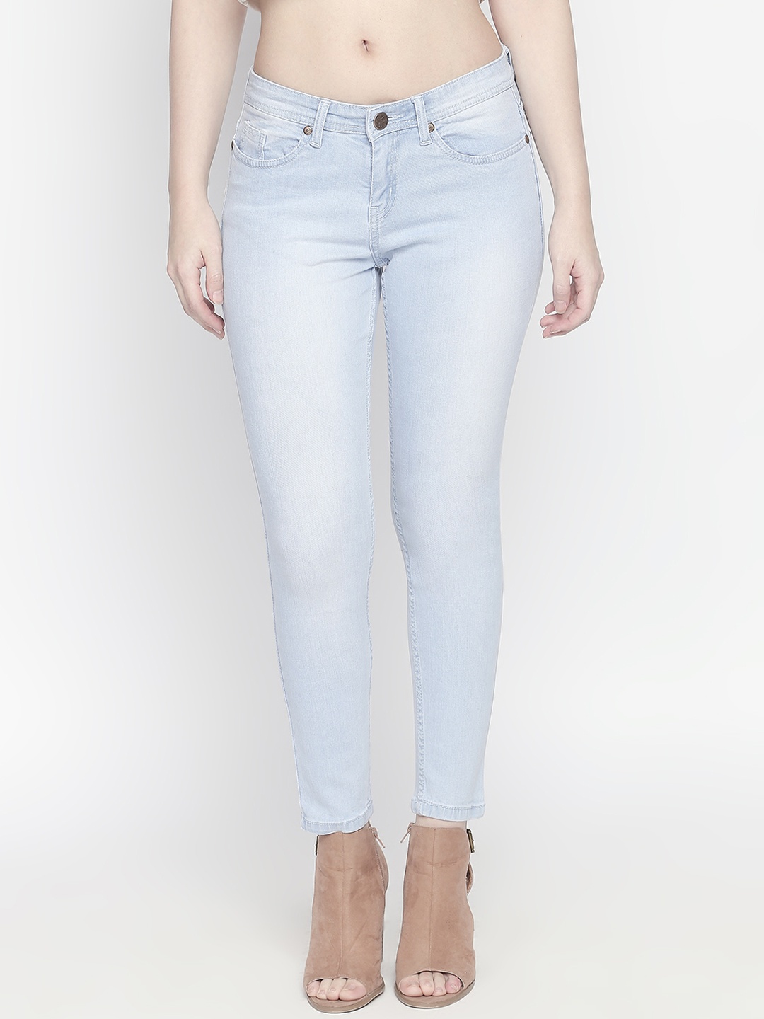 

High Star Women Blue Slim Fit Mid-Rise Clean Look Stretchable Jeans