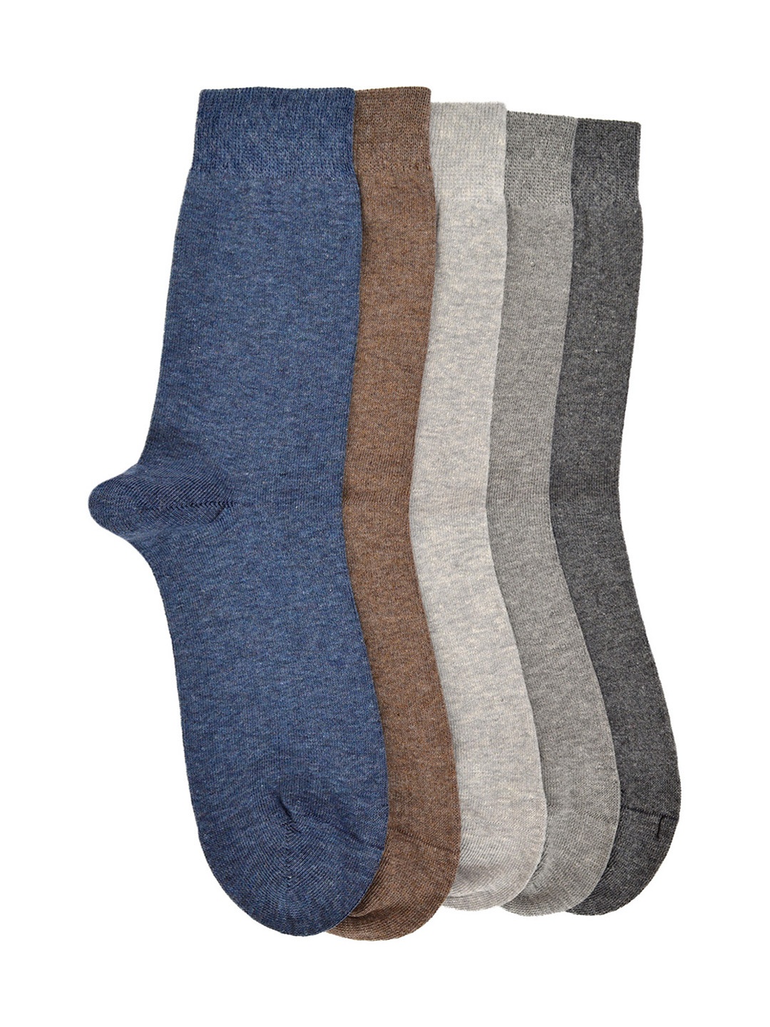 

MARC Men Pack of 5 Solid Above Ankle-Length Socks, Multi