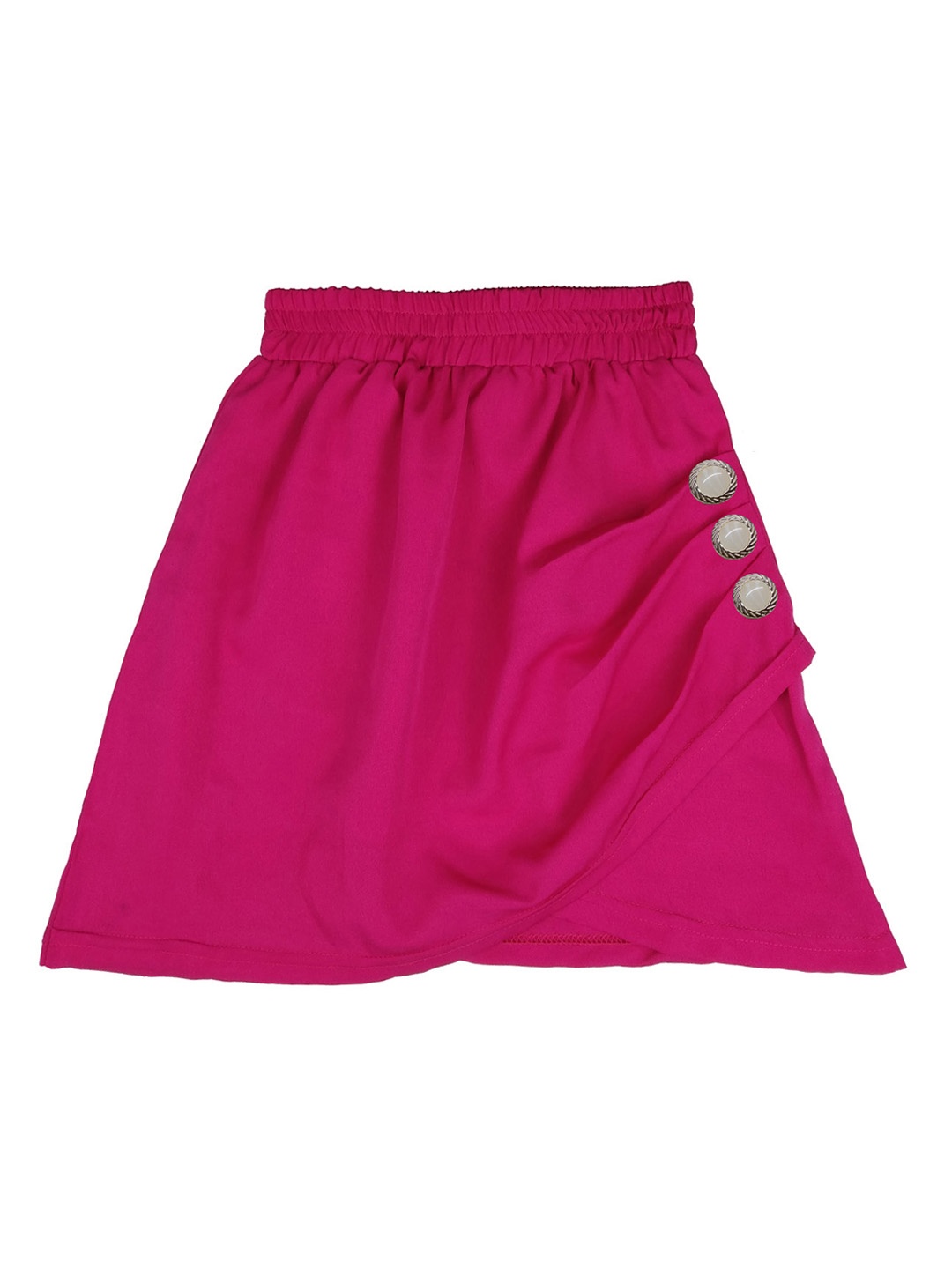 

SWEET ANGEL Girls Pink Solid A-Line Skirt