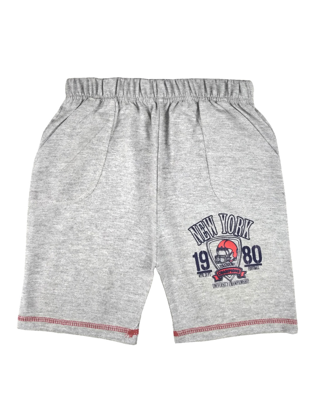 

SWEET ANGEL Unisex Grey Printed Regular Fit Regular Shorts