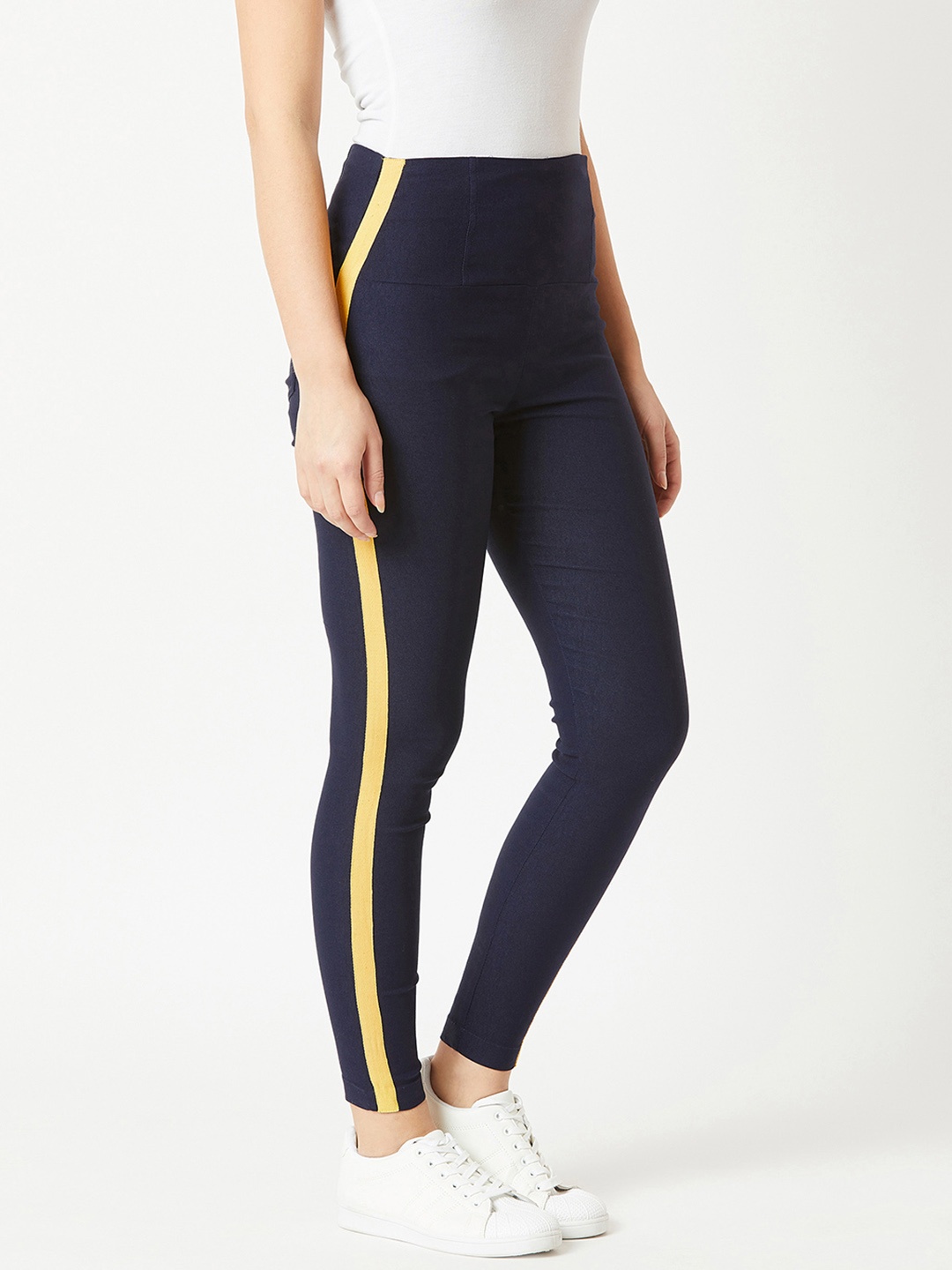 

Miss Chase Women Navy Blue Solid Skinny-Fit Jeggings