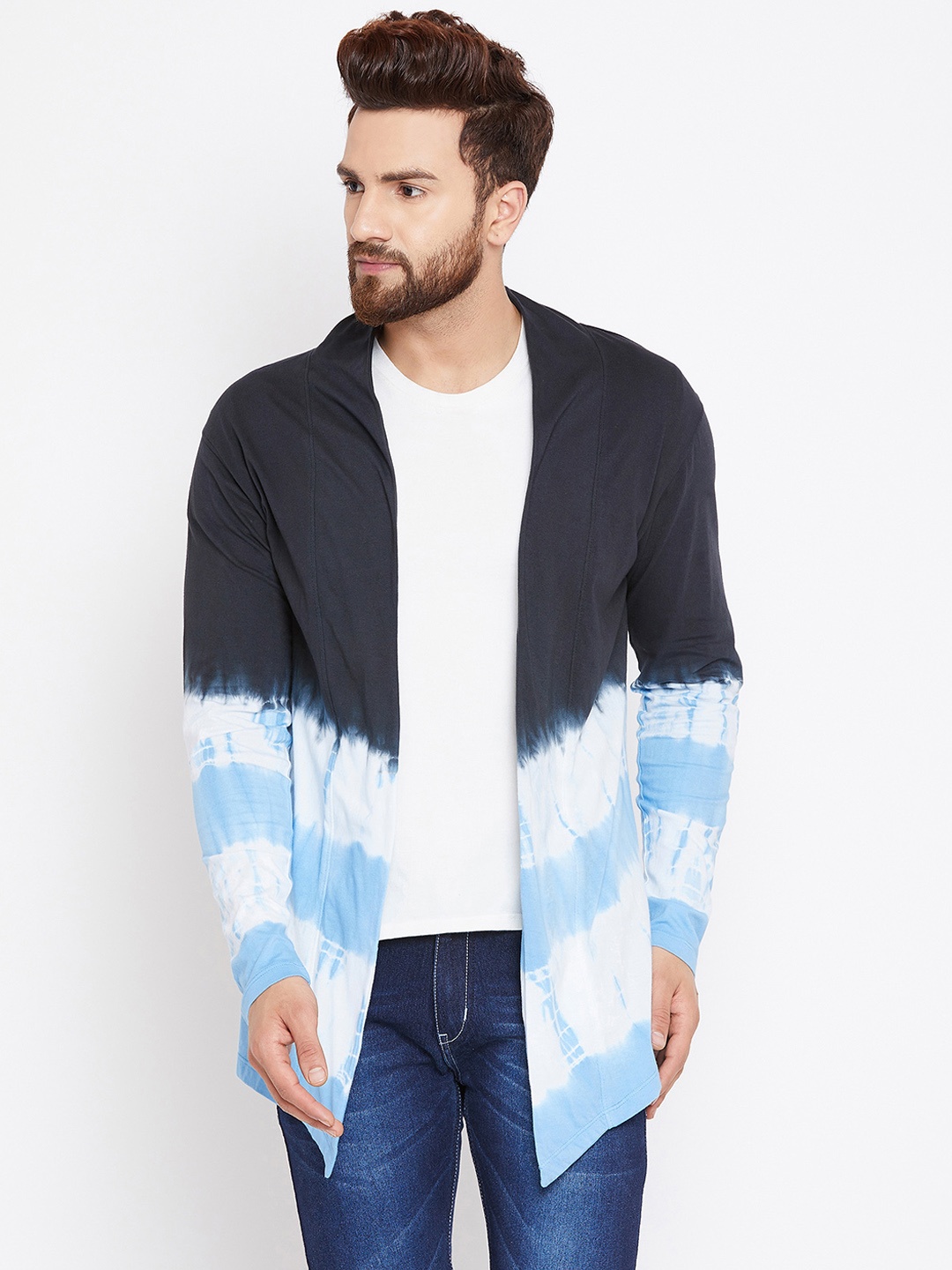 

CHILL WINSTON Men Multicoloured Printed Open Front Shrug, Multi
