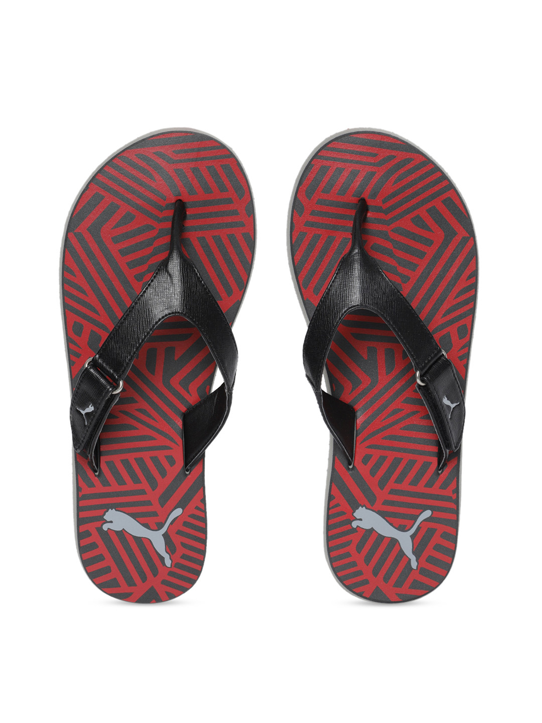 

Puma Men Black Textured Thong Flip-Flops 37089203-Puma Black
