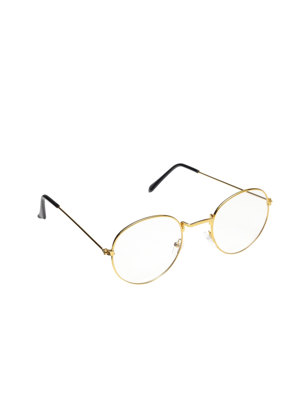 

Get Glamr Women Round Sunglasses SG-LT-MT-296-12, Gold