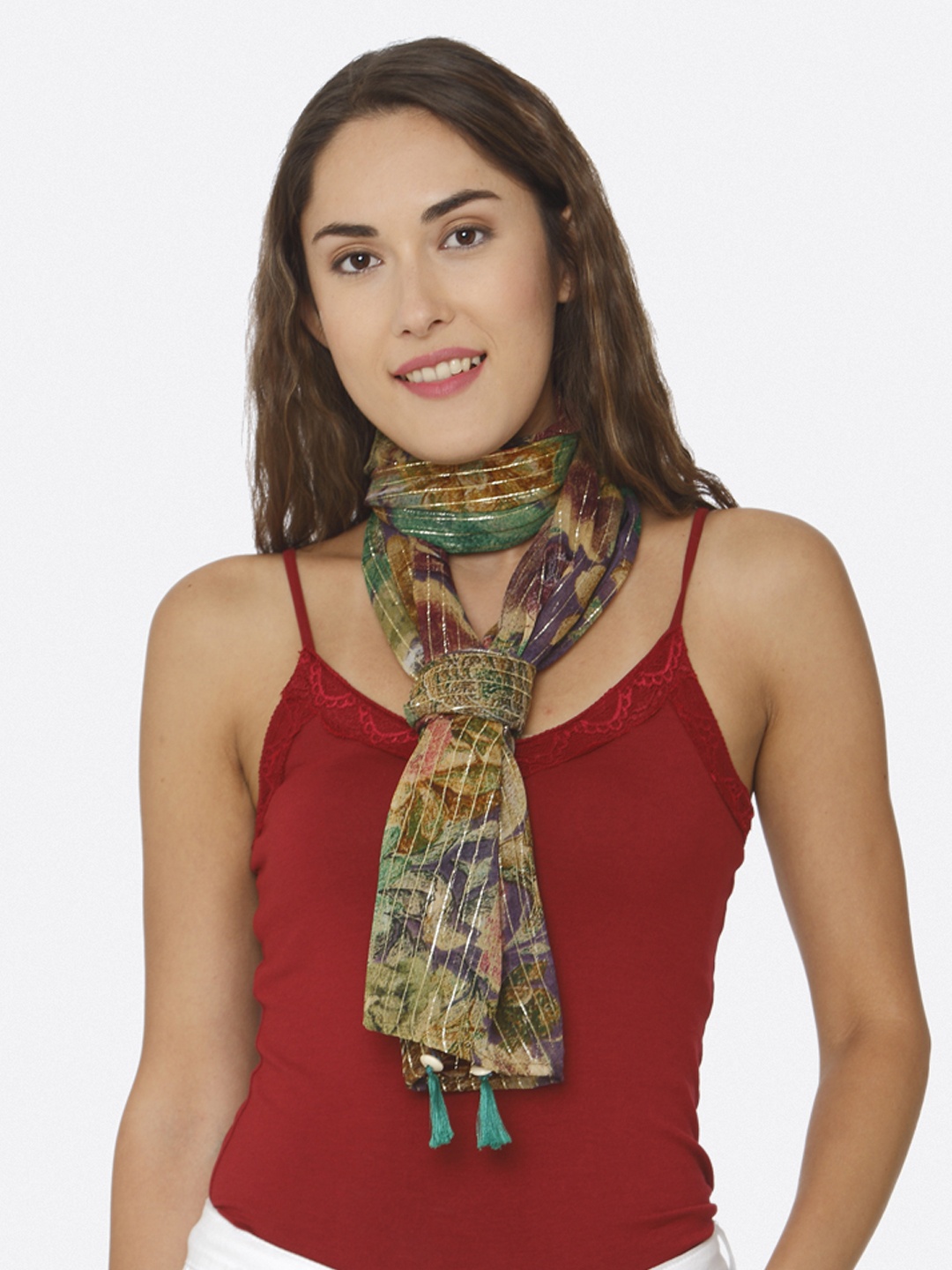 shiloh Multicoloured Printed Scarf, Multi