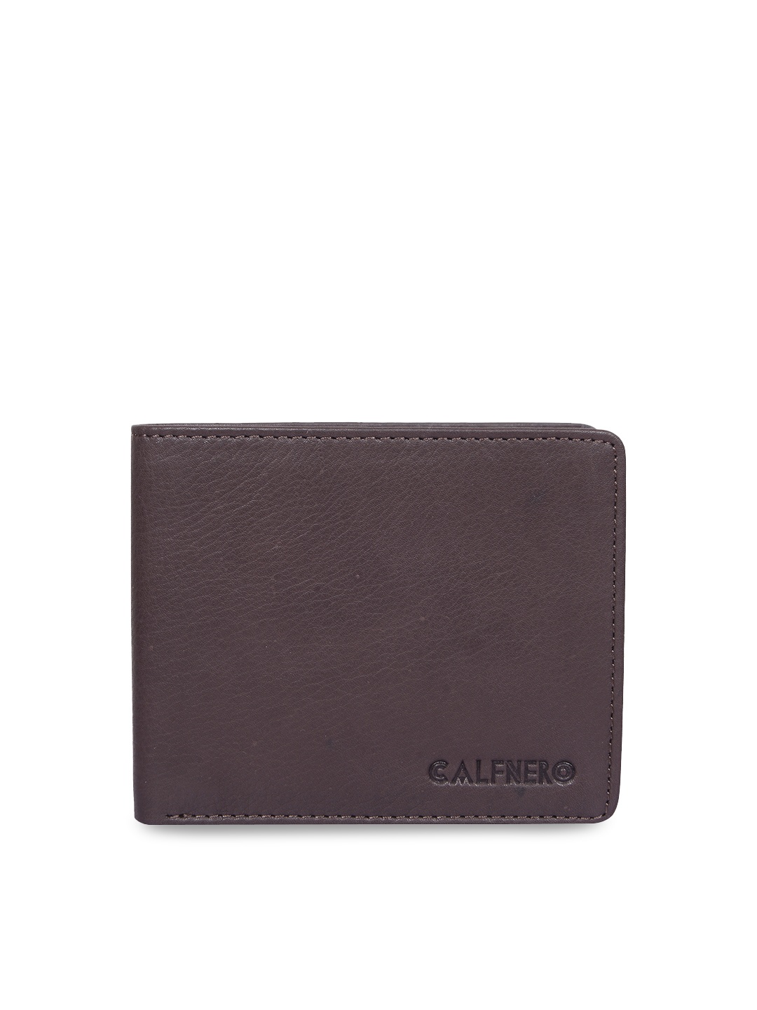 

CALFNERO Men Brown Solid Two Fold Wallet