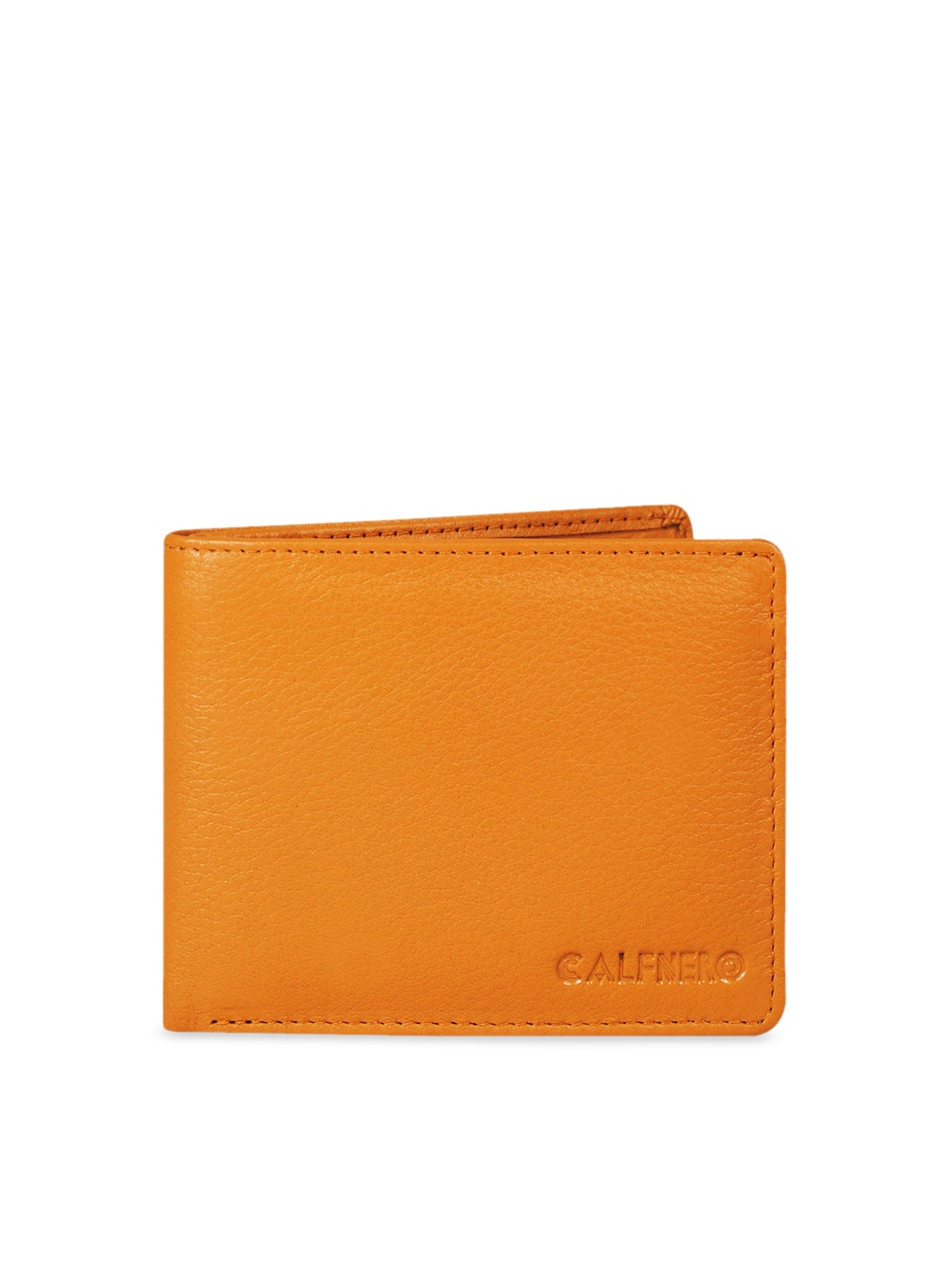 

CALFNERO Men Tan Brown Solid Two Fold Wallet