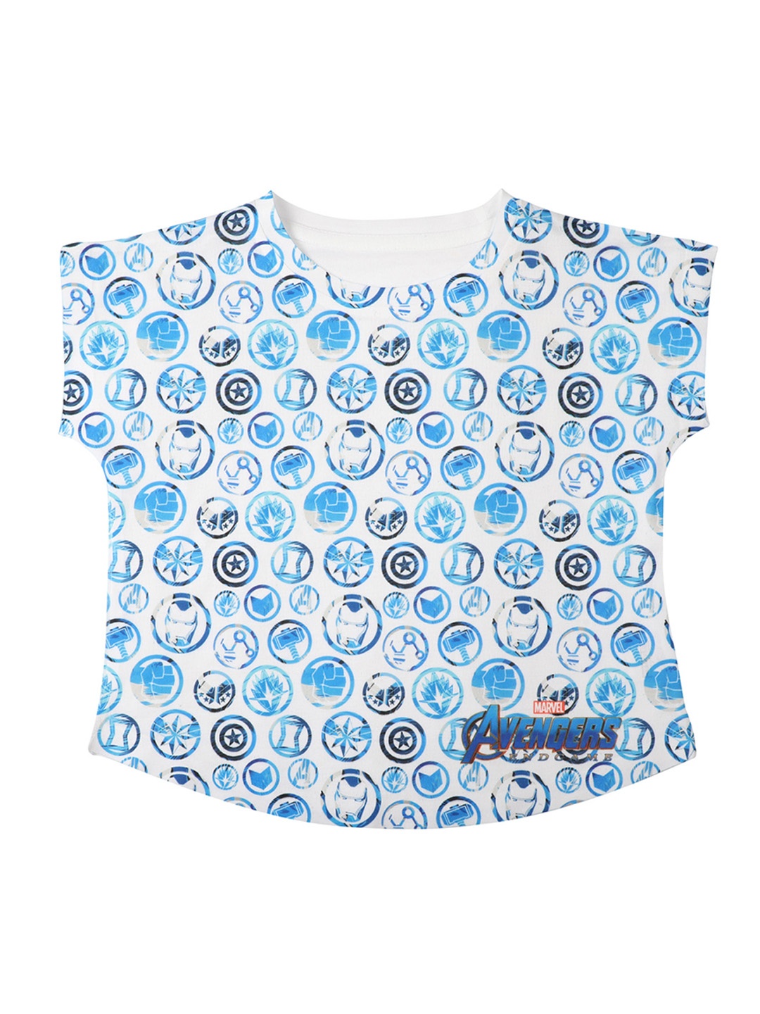 

Marvel by Wear Your Mind Girls White Printed Top