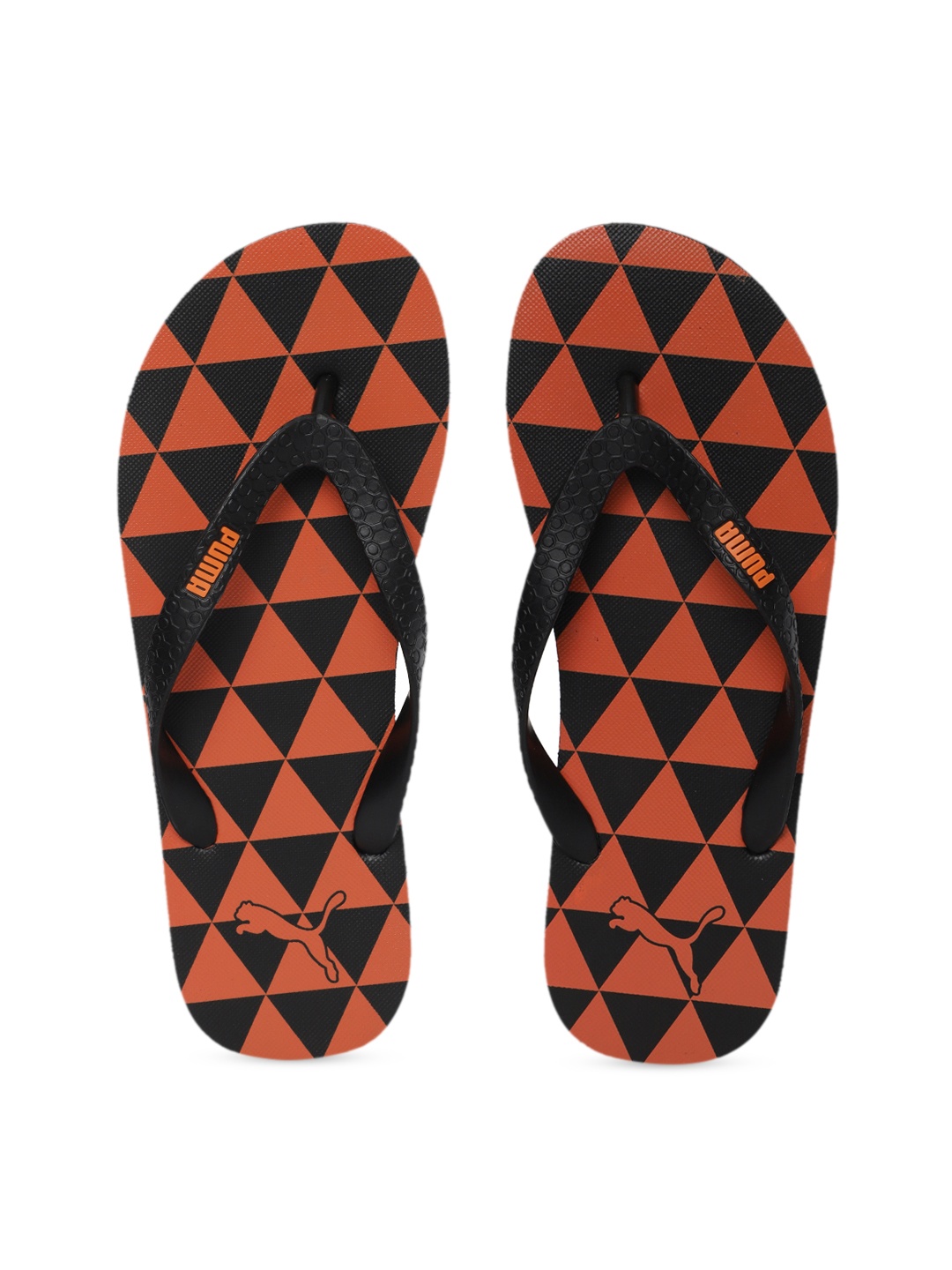 Puma Unisex Black Textured Thong Flip-Flops 37107901-Puma Black