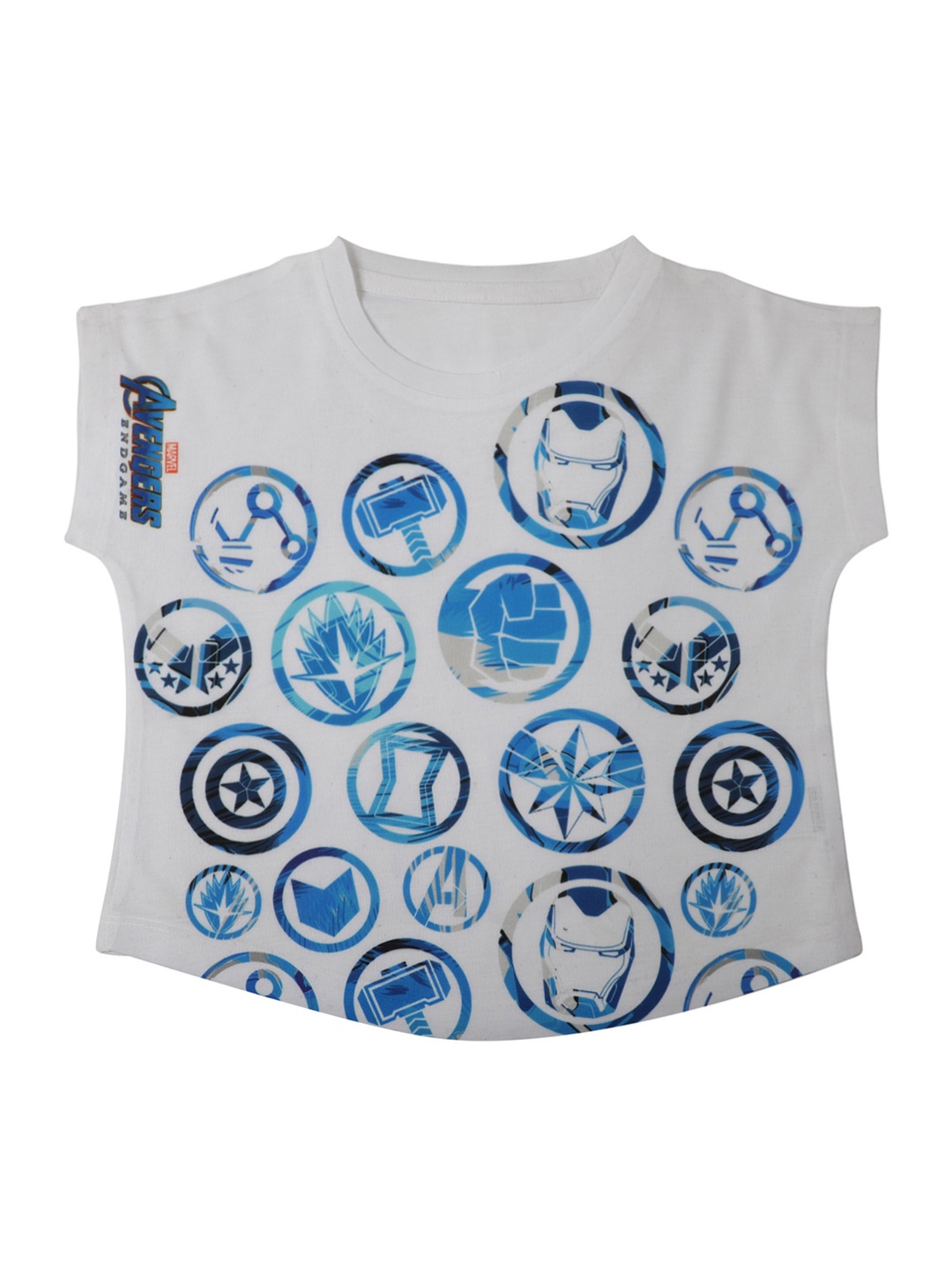 

Marvel by Wear Your Mind Girls White Printed Top