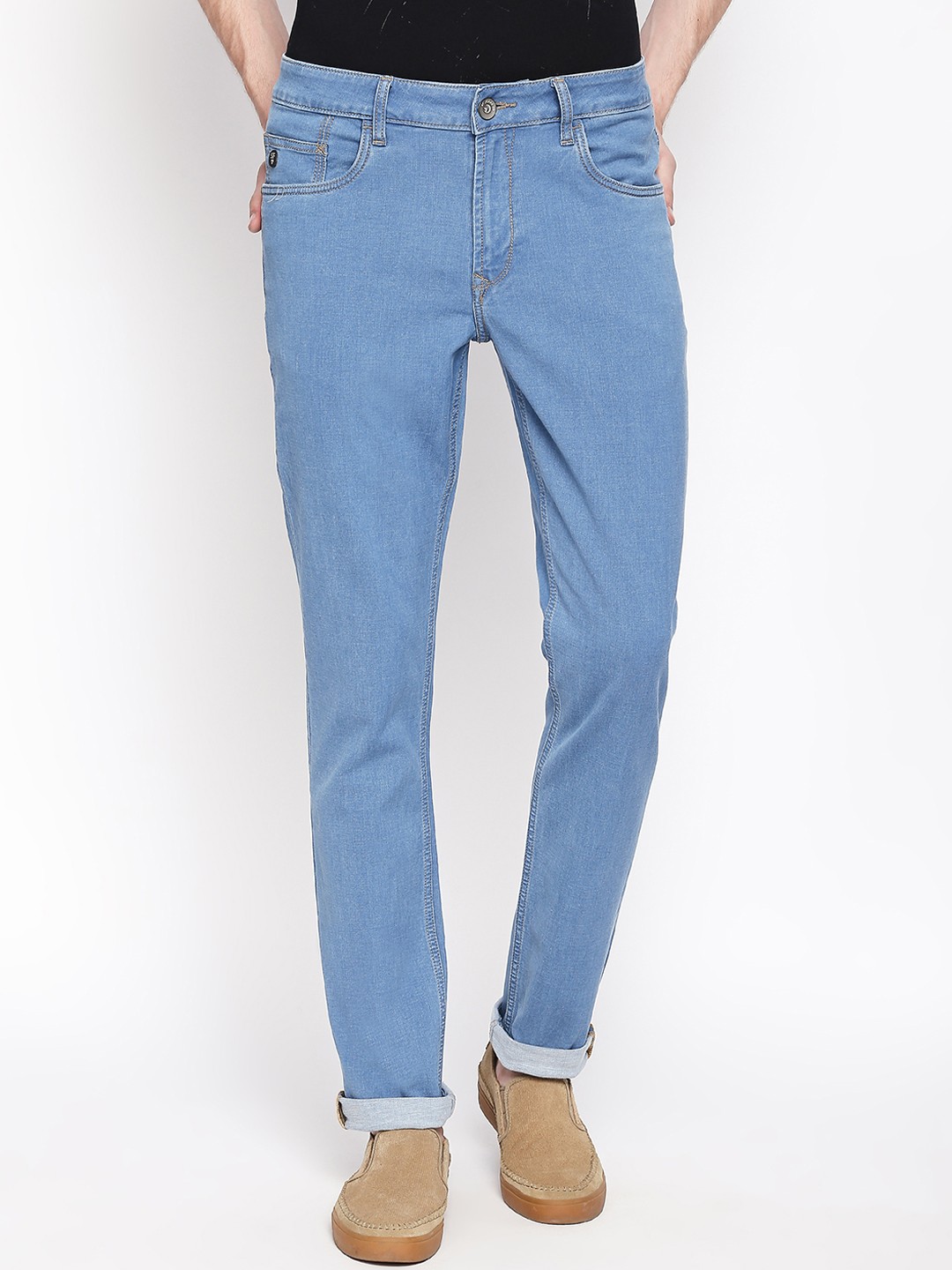 

SF JEANS by Pantaloons Men Blue Slim Fit Low-Rise Clean Look Jeans