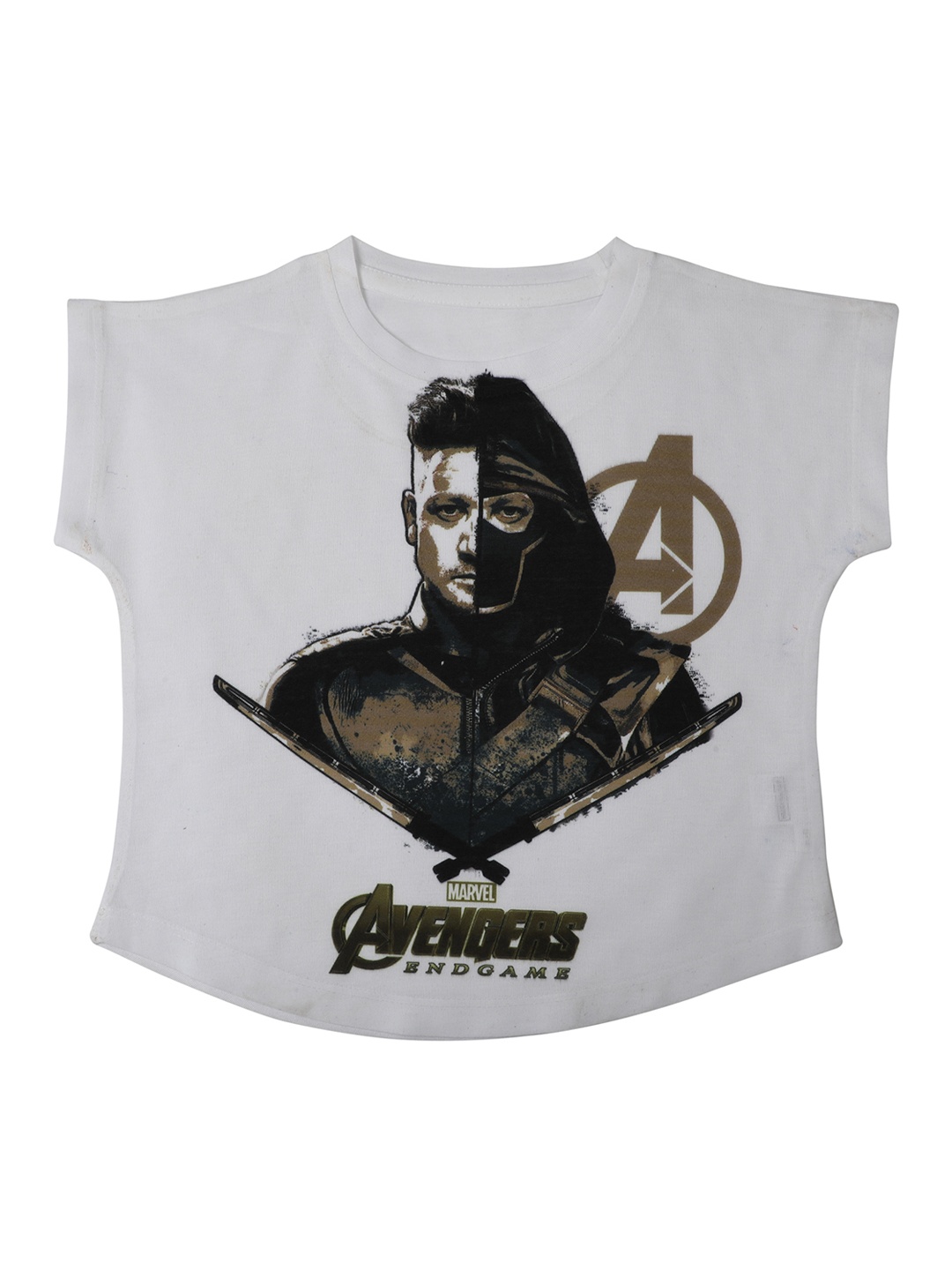 

Marvel by Wear Your Mind Girls White Printed Top