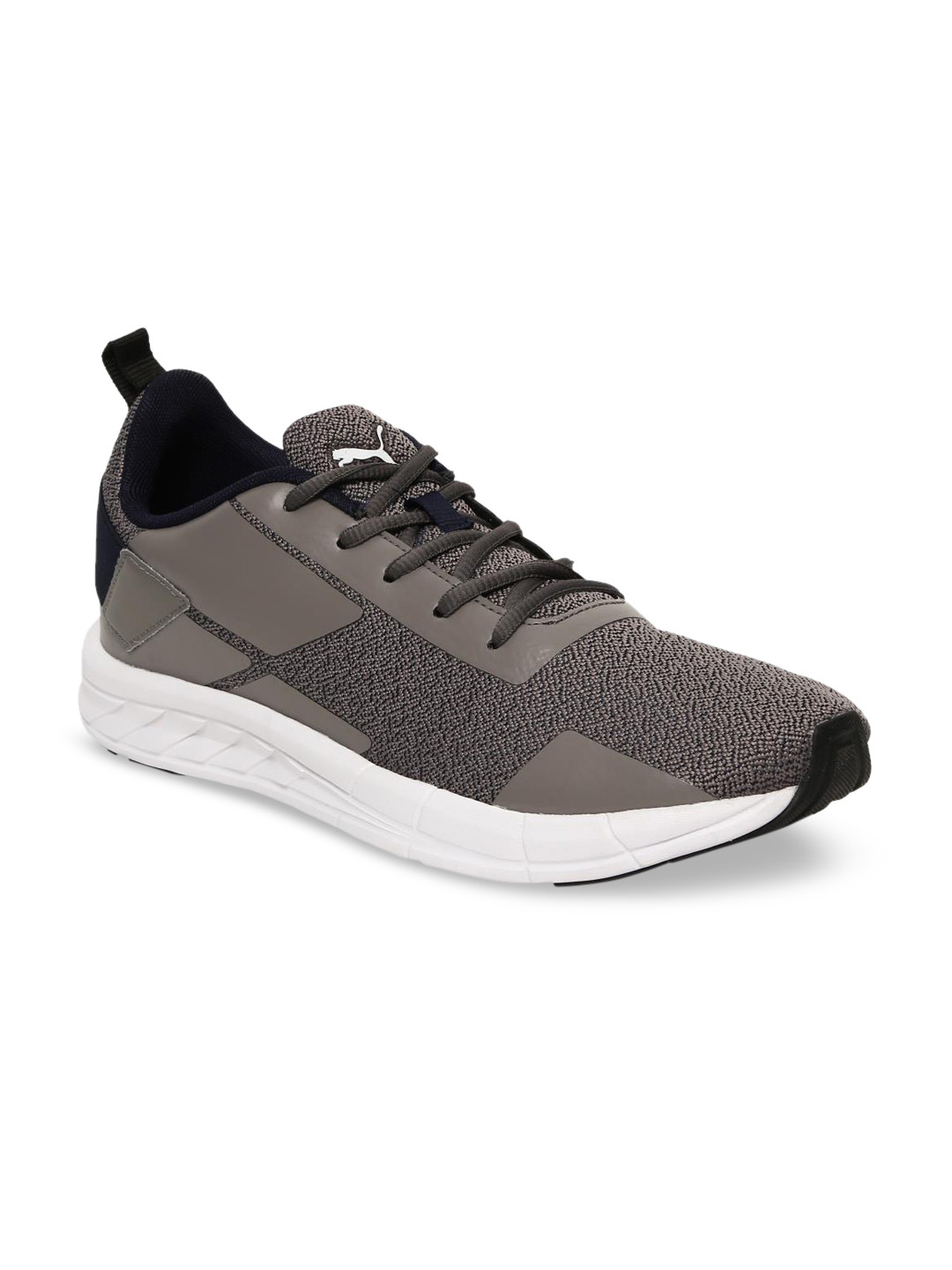 

Puma Men Grey Mesh Mid-Top Running Shoes 19287701