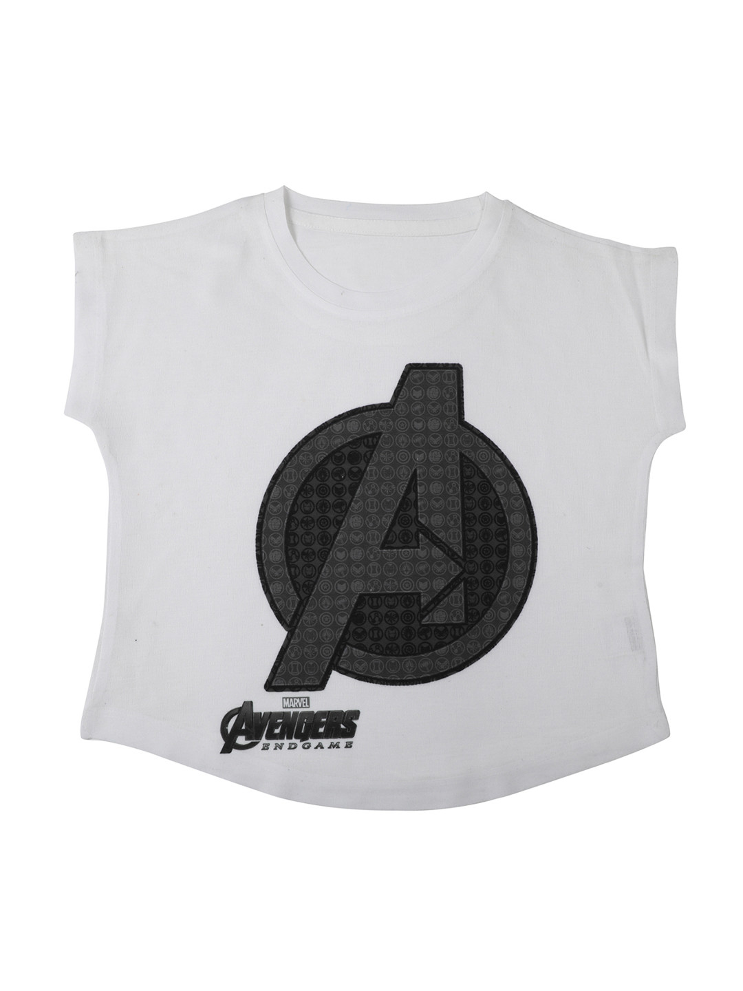 

Marvel by Wear Your Mind Girls White Printed Top