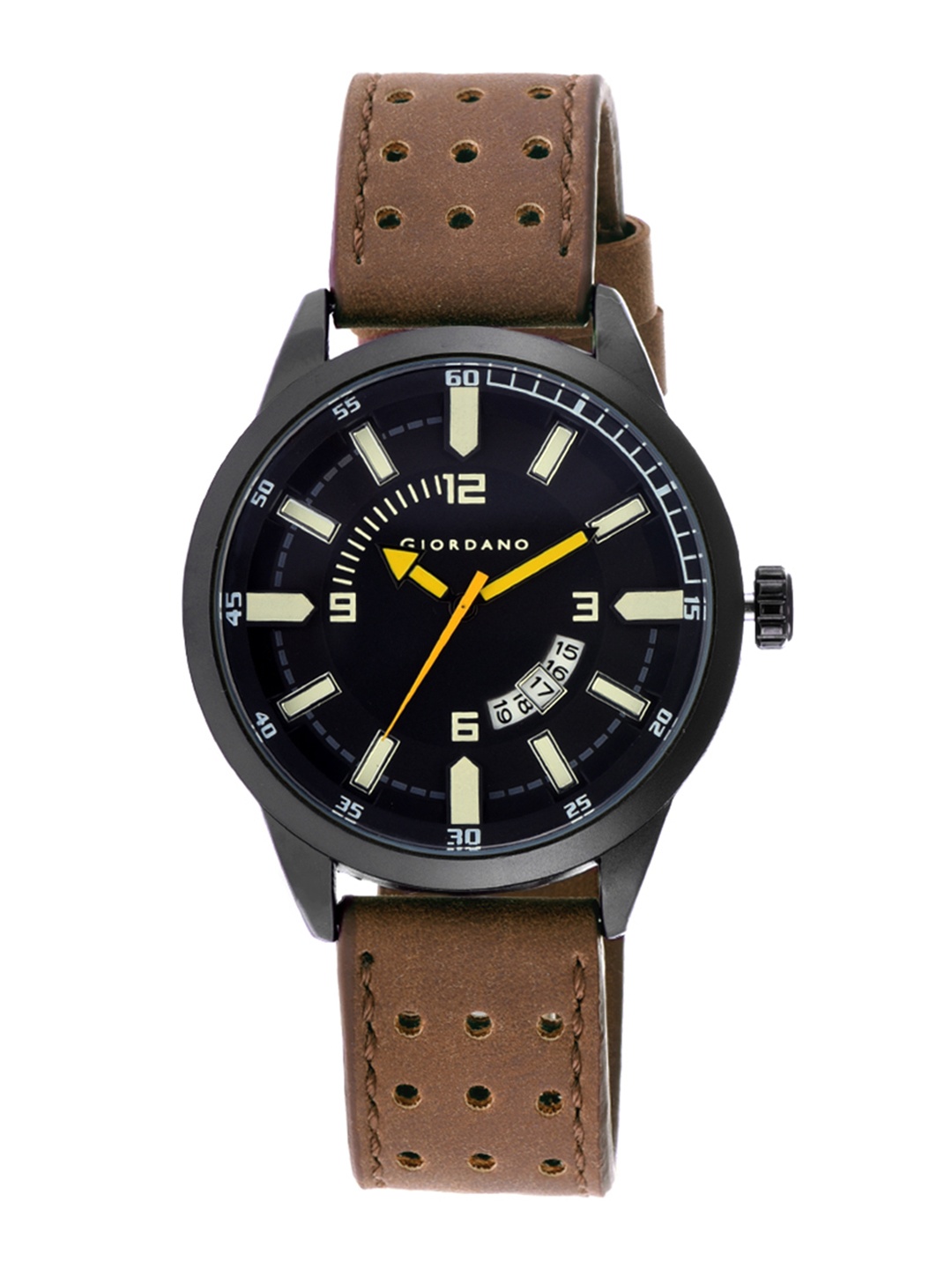 

GIORDANO Men Black Analogue Watch C1188