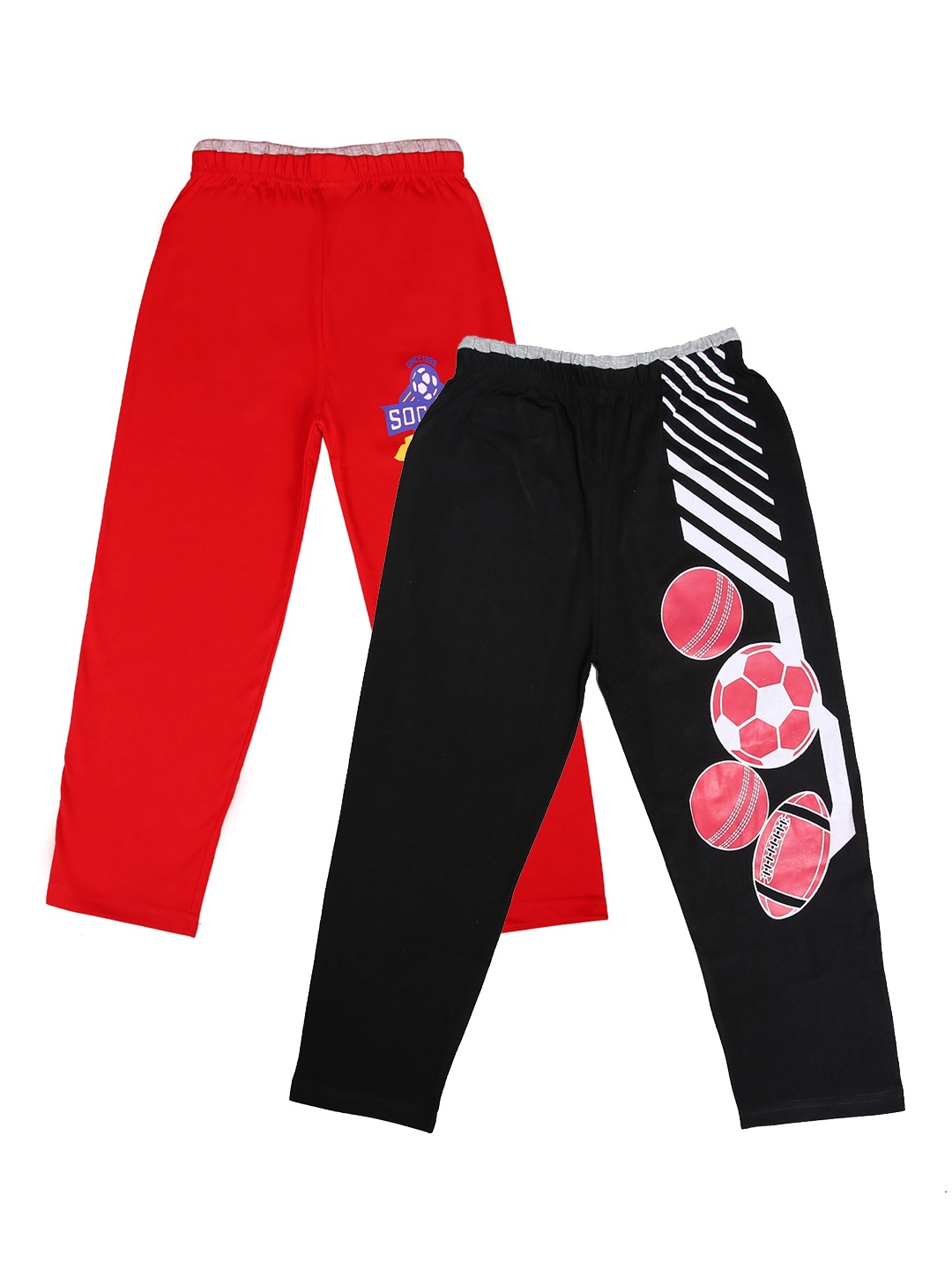 

SWEET ANGEL Kids Pack of 2 Straight-Fit Track Pants, Red