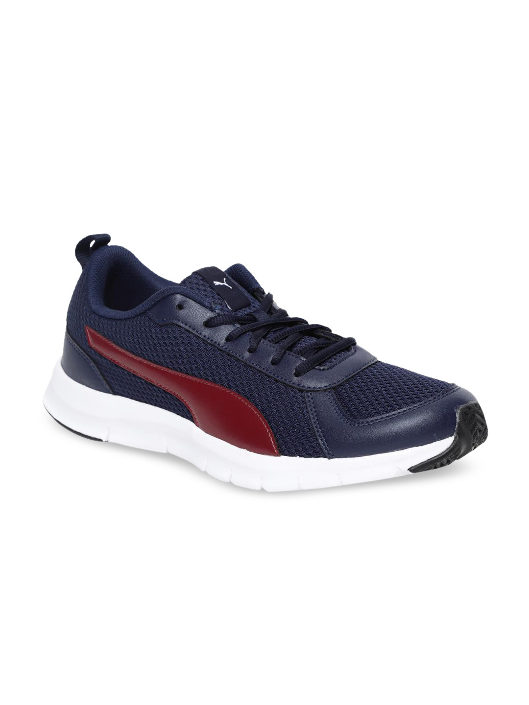 

Puma Men Navy Blue Mesh Mid-Top Running Shoes