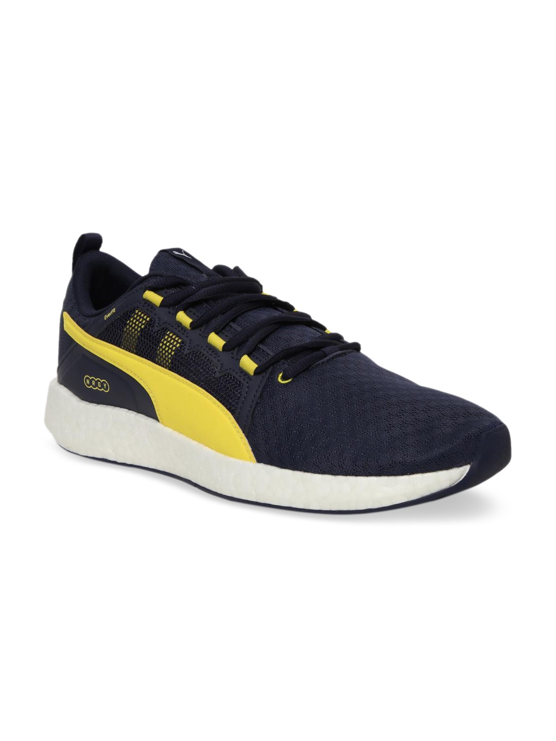 

Puma Men Navy Blue NRGY Neko Turbo Mesh Mid-Top Running Shoes