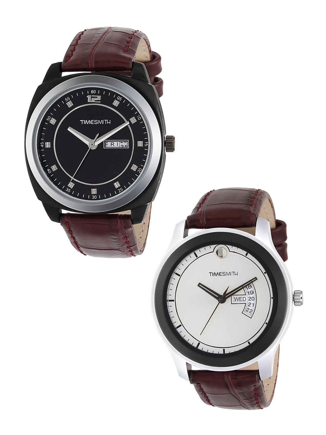 

TIMESMITH Men Set of 2 Analogue Watches TSC-001-002x, Multi