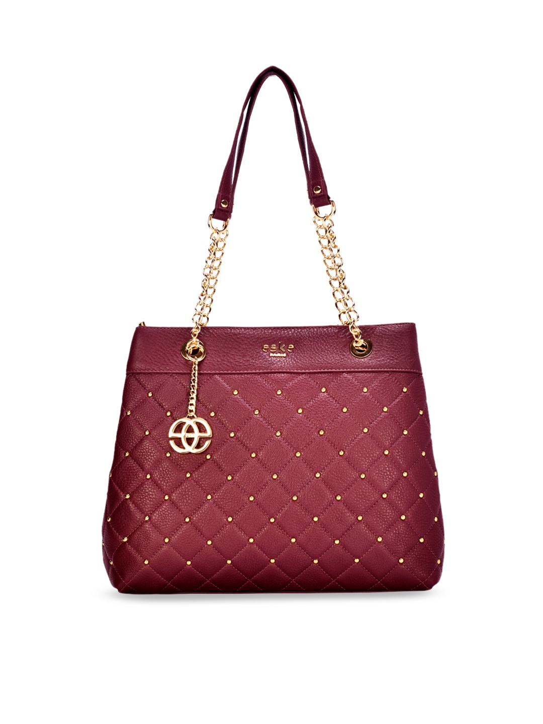 

Eske Women Maroon Textured Leather Shoulder Bag