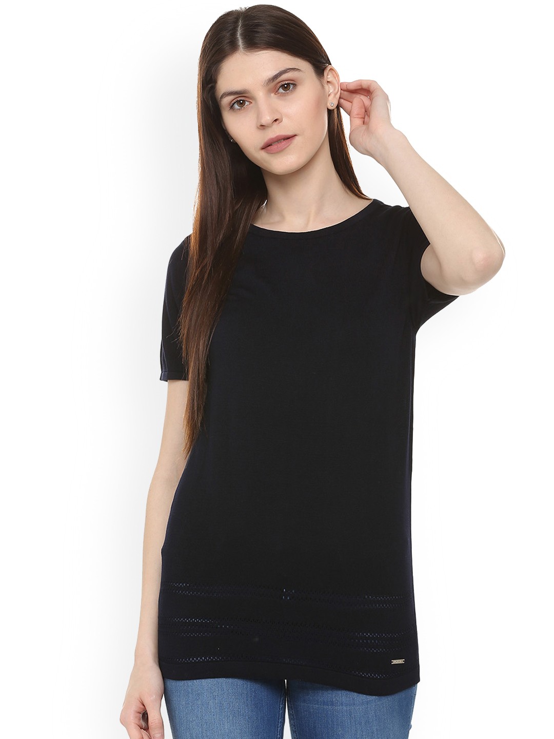 

Van Heusen Woman Black Solid Top