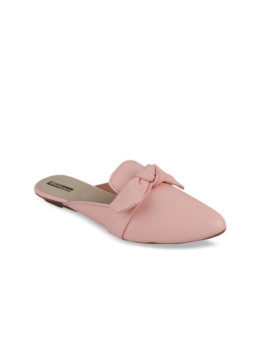 

Shoetopia Women Pink Solid Mules