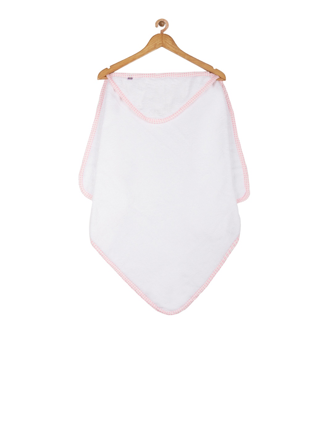THE BABY ATELIER White Cotton Bath Towel with Hood