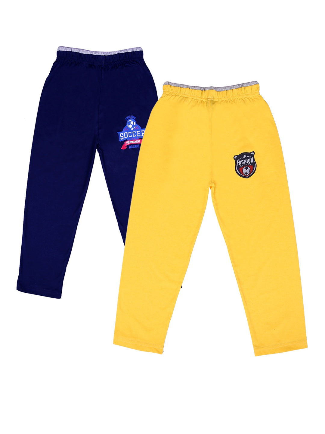 

SWEET ANGEL Kids Pack of 2 Straight Fit Trackpant, Yellow