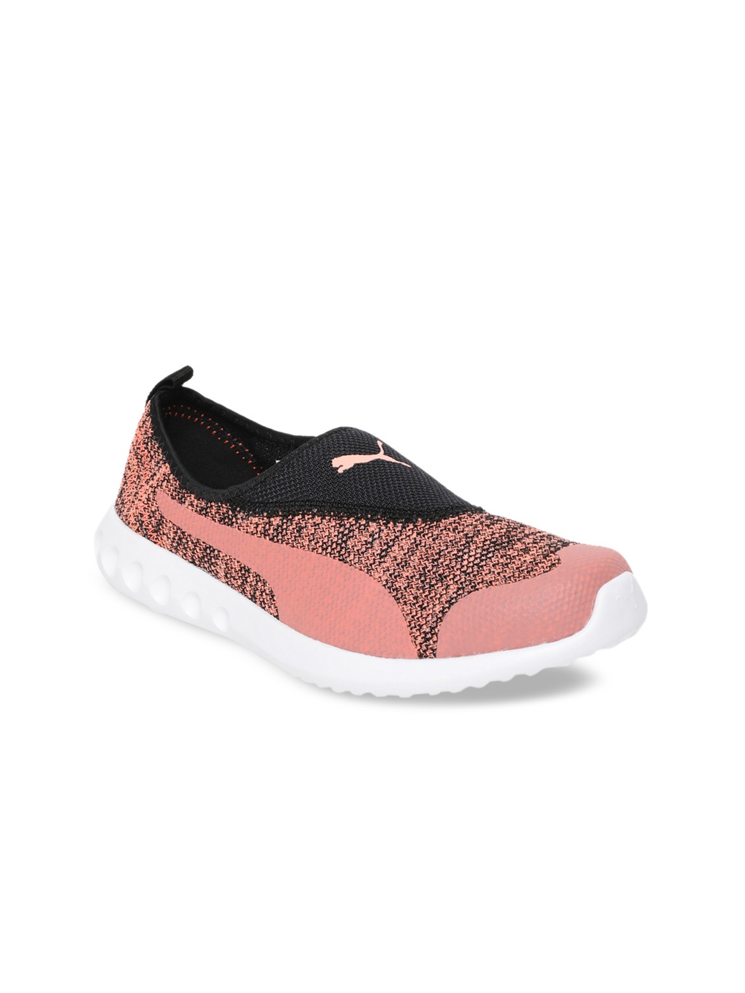 

Puma Women Peach-Coloured Mesh Concave 2 Slip-On Wn s Running Shoes
