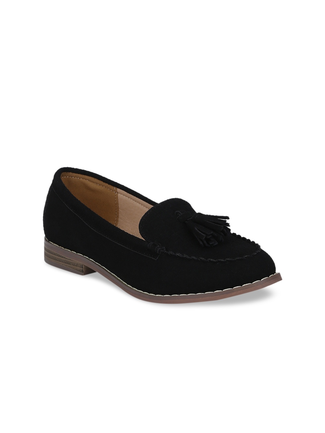 

Truffle Collection Women Black Solid Ballerinas