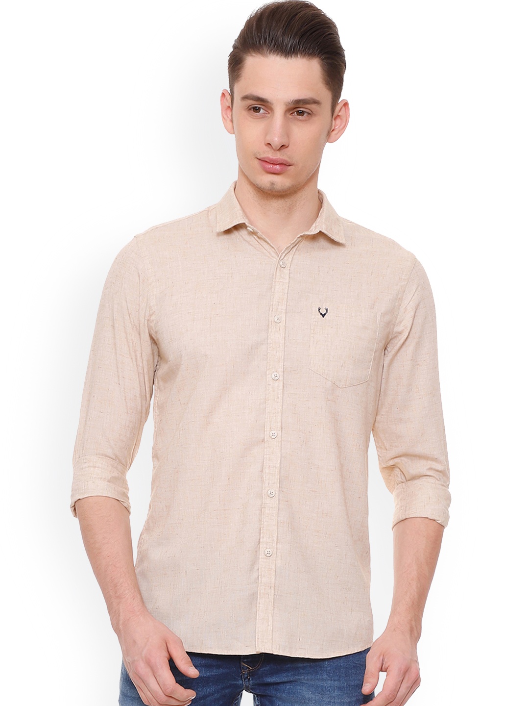 

Allen Solly Sport Men Beige Regular Fit Self Design Casual Shirt