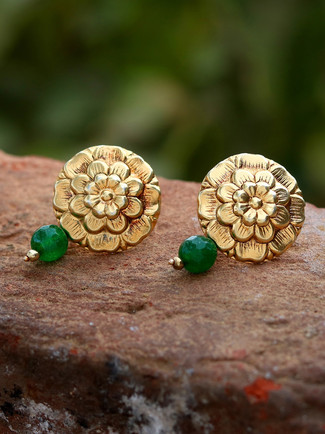 

Silvermerc Designs Gold-Plated & Handcrafted Floral Studs