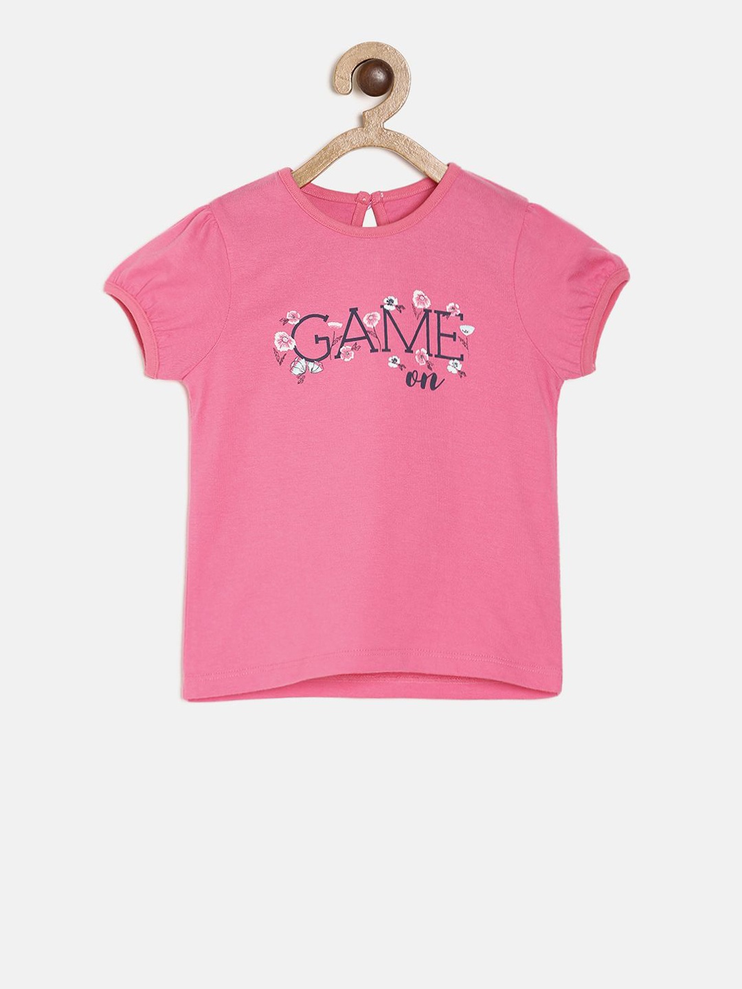 

MINI KLUB Girls Pink Printed Top