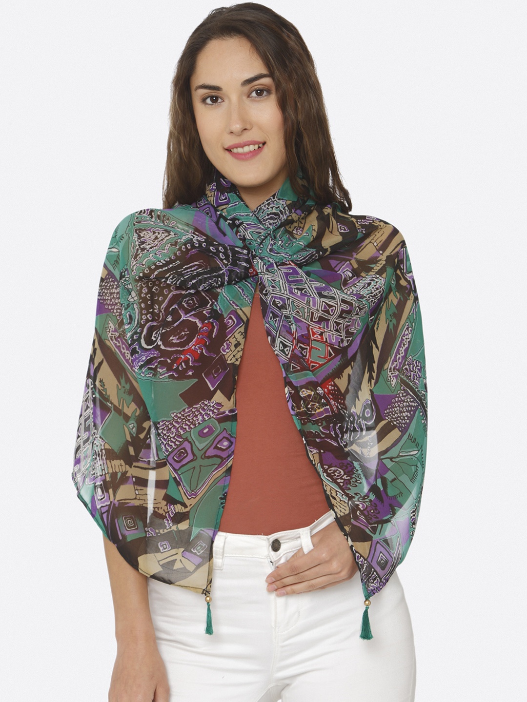 

shiloh Multicoloured Printed Scarf, Multi