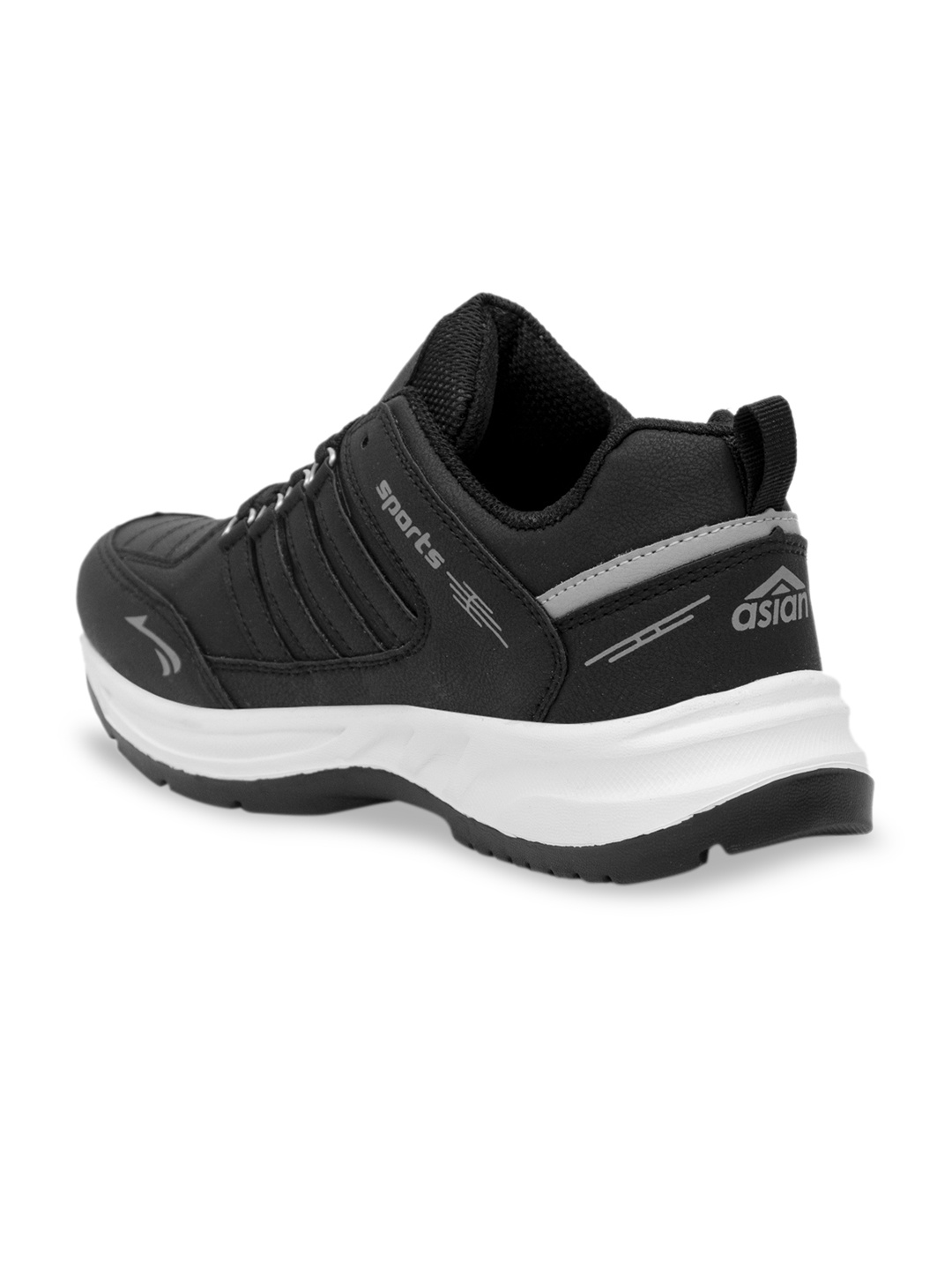 

ASIAN Men Black Running Shoes