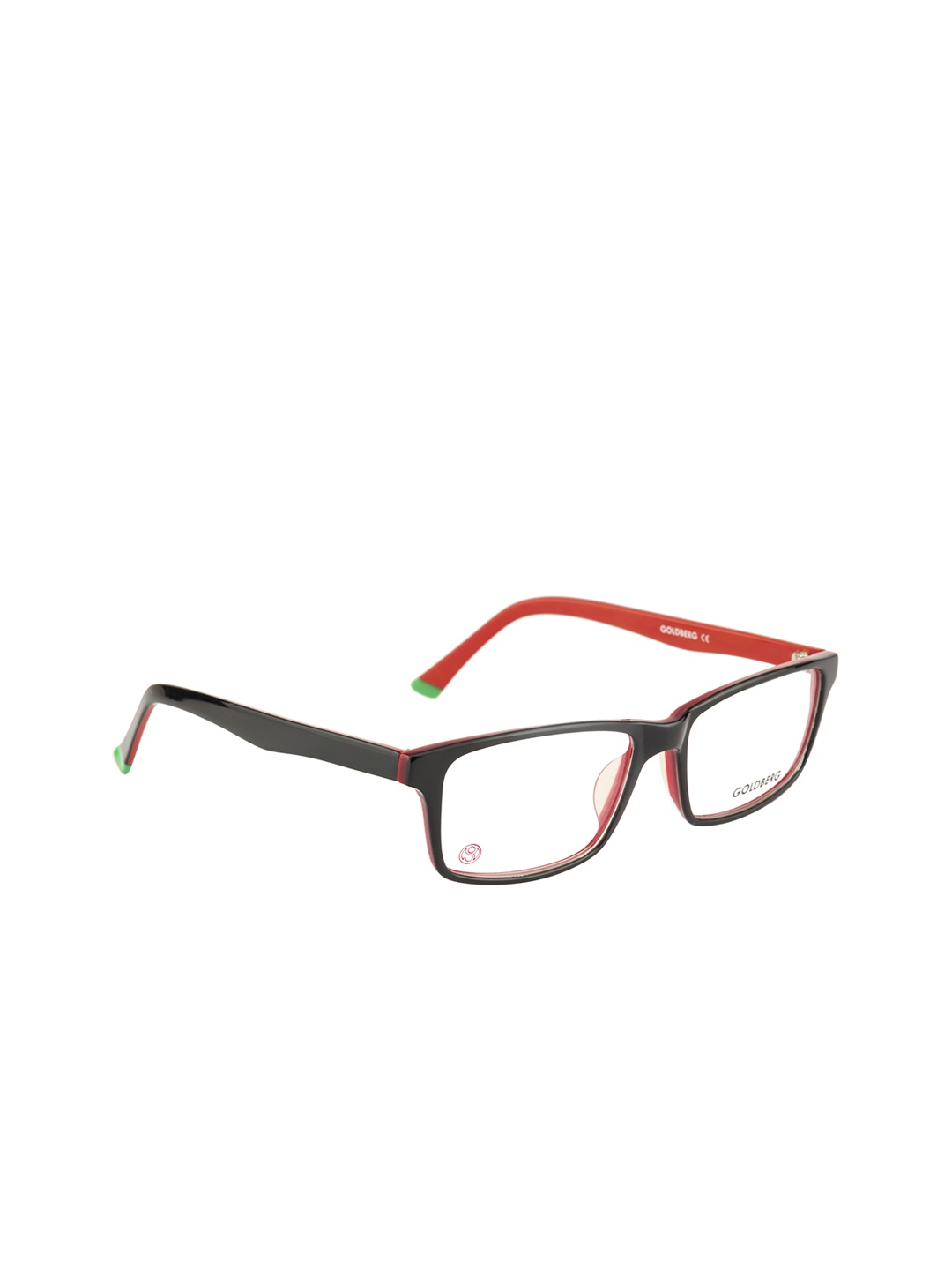 

Gold Berg Unisex Black Solid Full Rim Rectangle Frames GB-101_C155-
