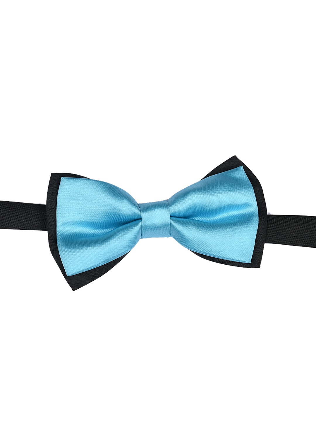 

Tossido Blue & Black Solid Bow Tie