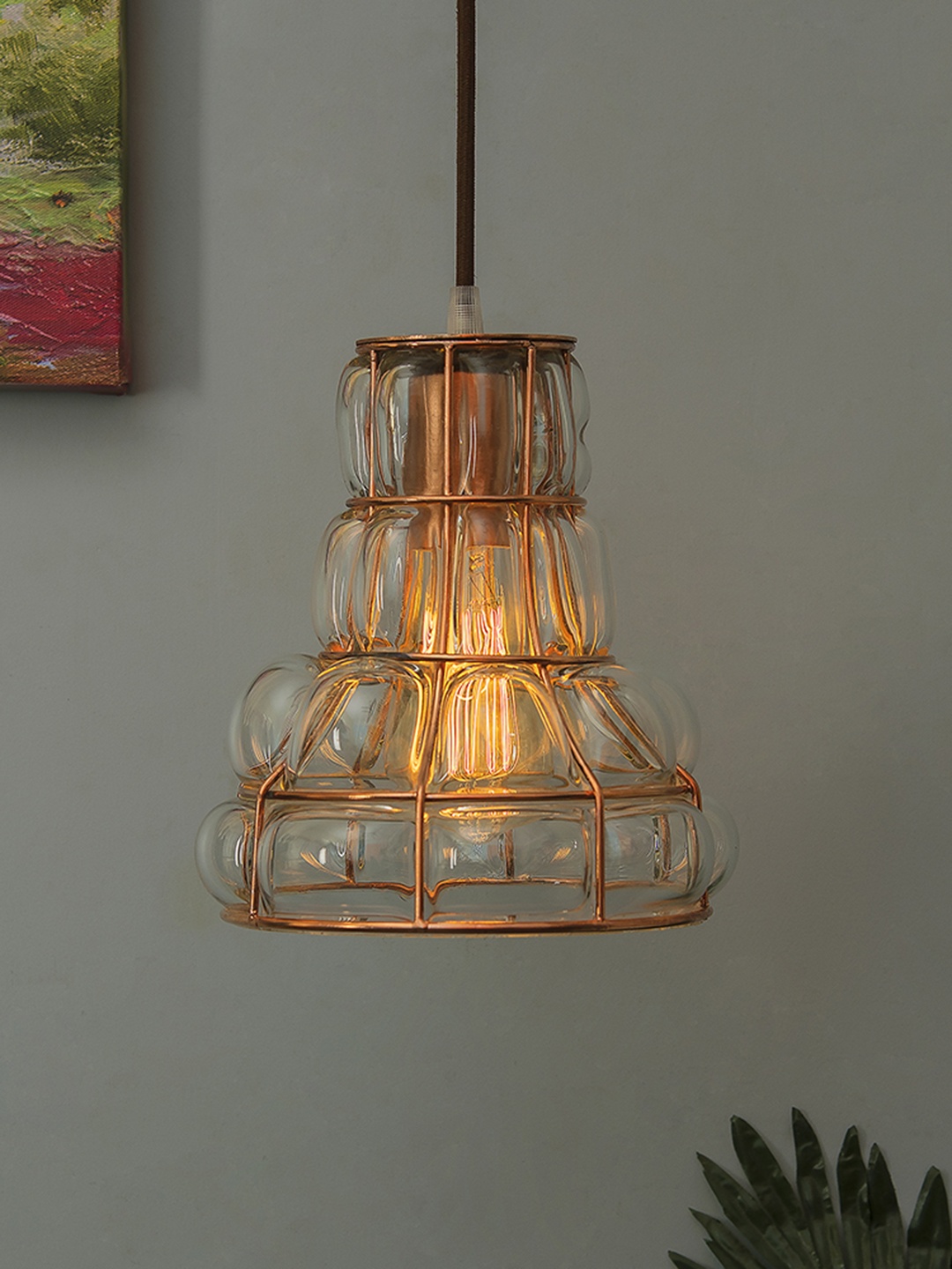 

Homesake Copper-Toned Solid Hanging Light
