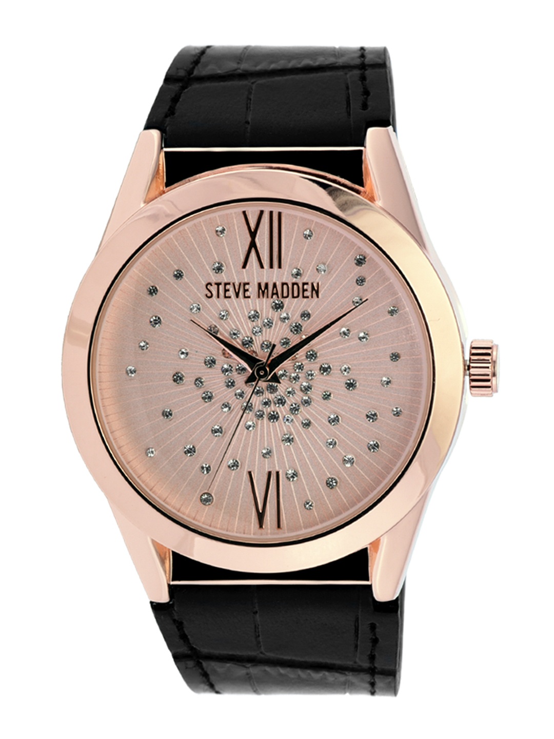 

Steve Madden Women Gold-Toned Leather Analogue Watch SMW258Q