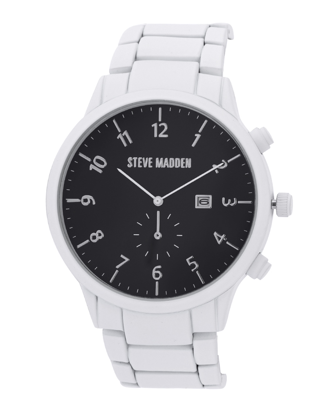 

Steve Madden Men Black Analogue Watch SMW244WT