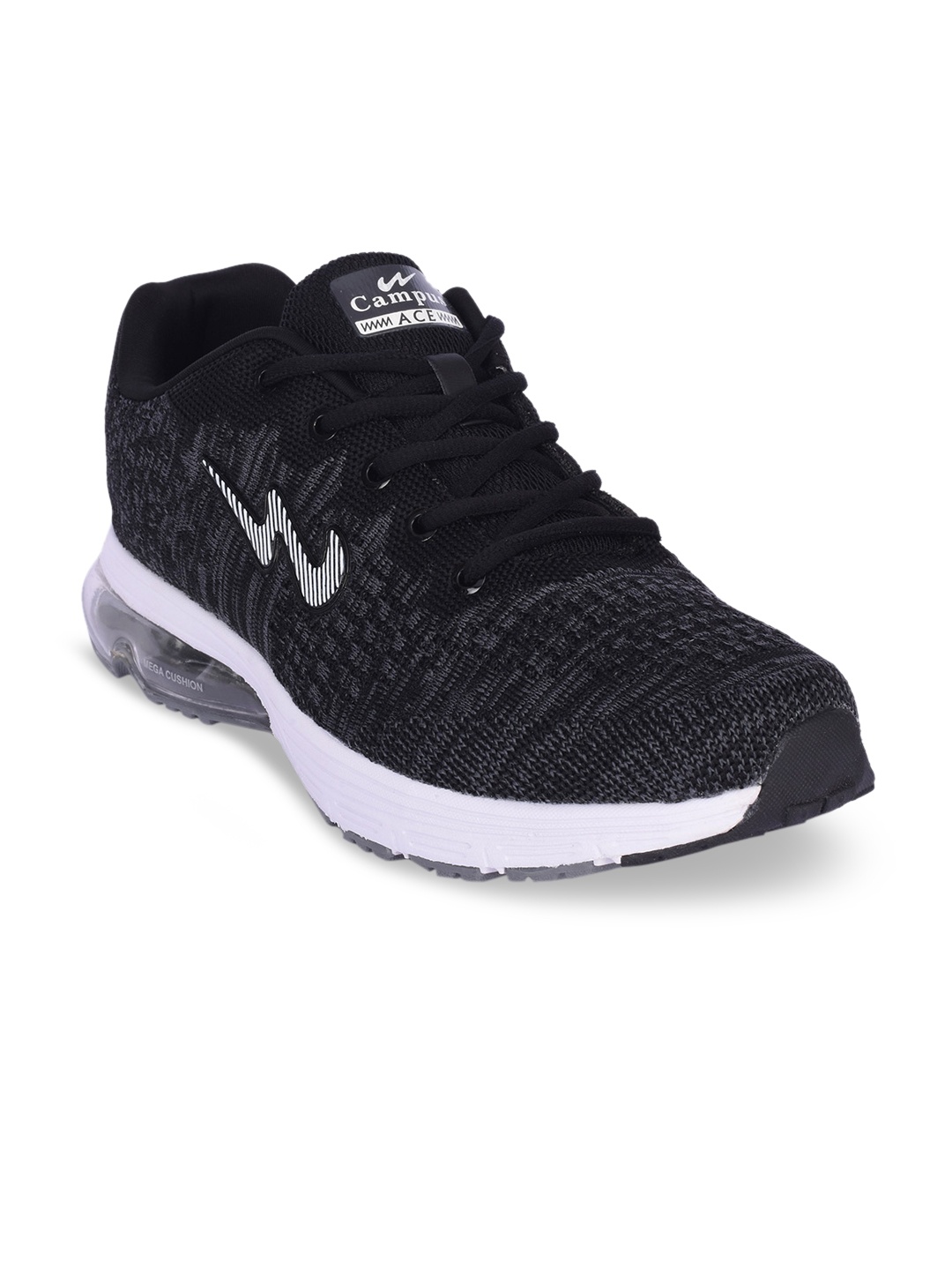 

Campus Men KRISH Black Running Shoes