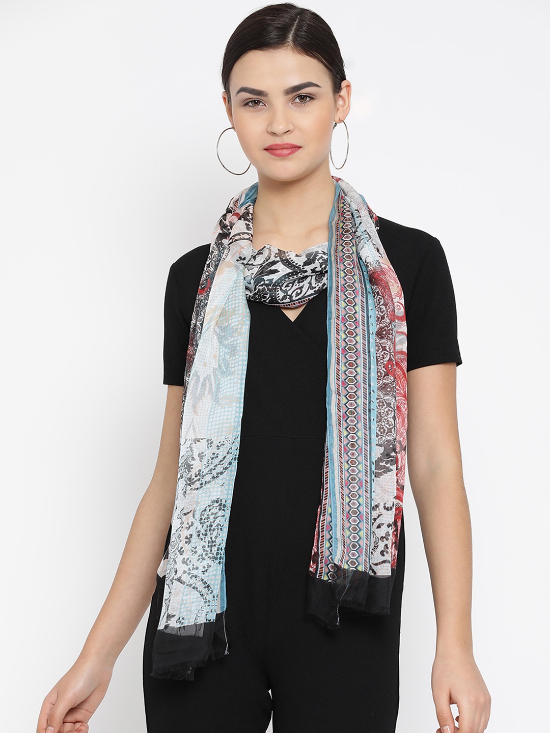 

SHINGORA Women Multicoloured Printed Stole, Multi