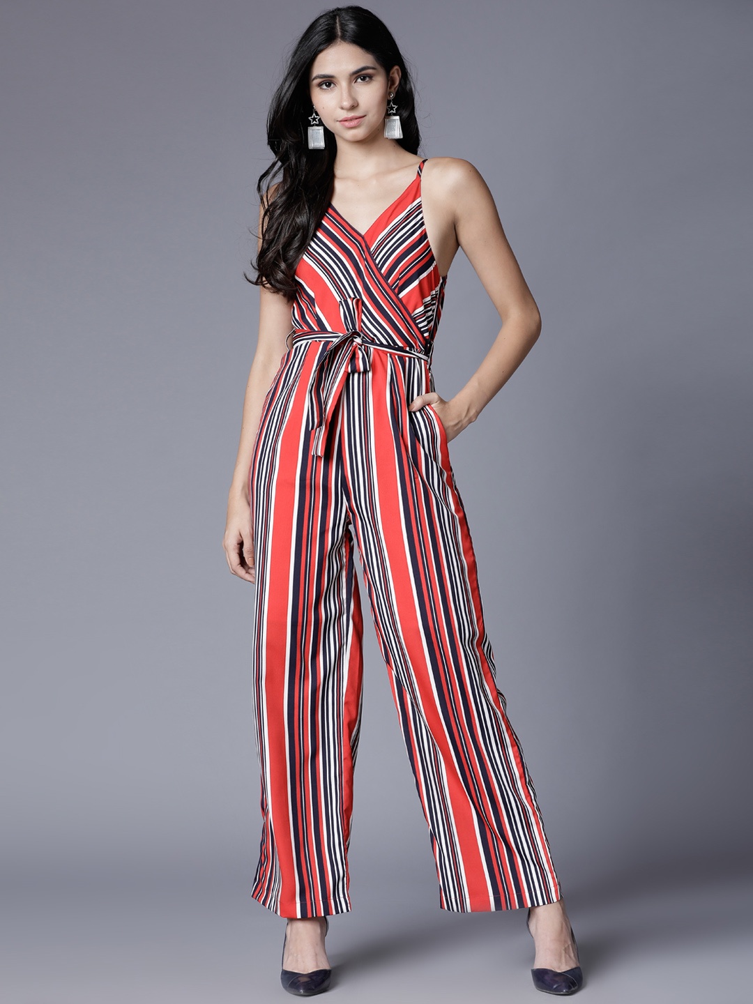 

Tokyo Talkies Multicoloured Printed Basic Jumpsuit, Multi