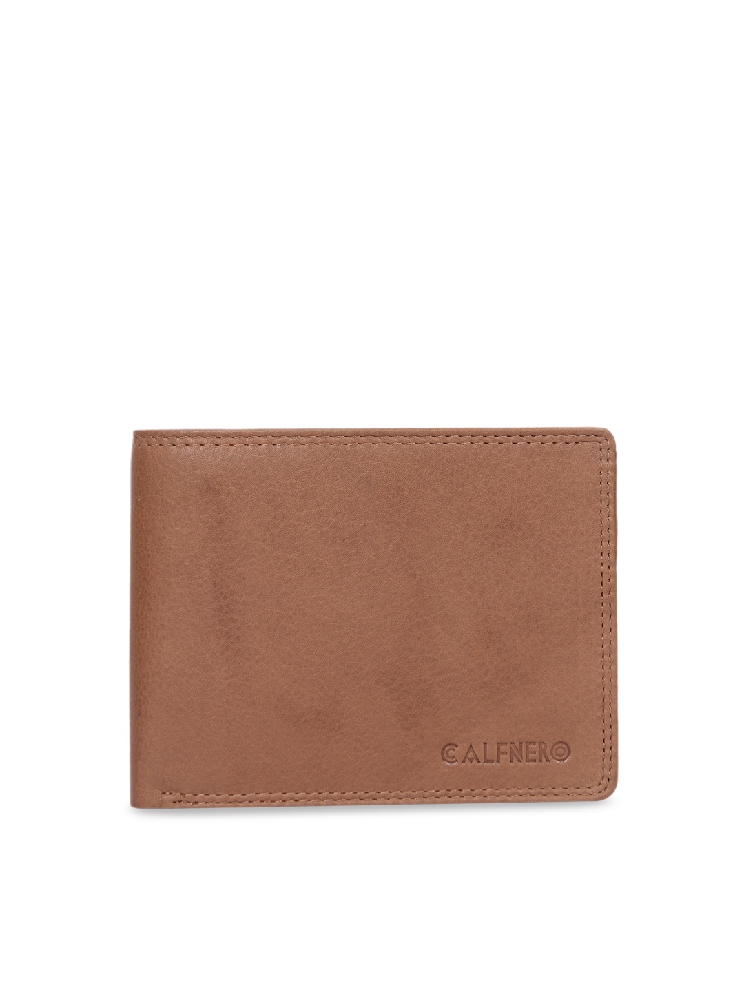 

CALFNERO Men Brown Solid Two Fold Leather Wallet
