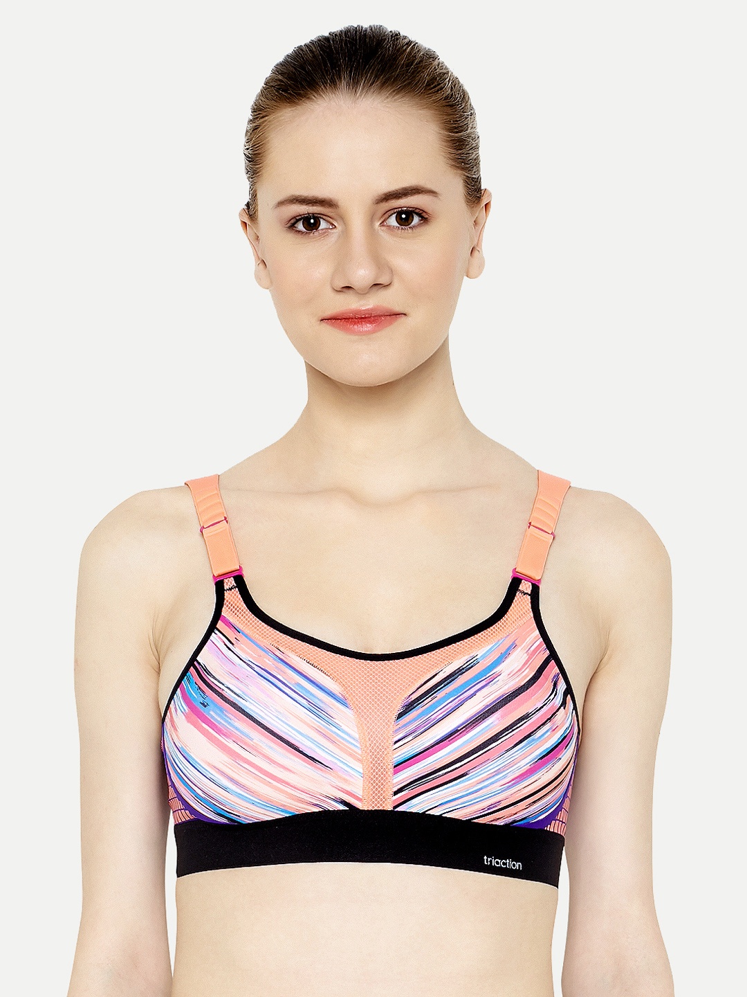 

Triumph Triaction Lite Non Padded Wireless Extreme Bounce Control Sports Bra, Pink