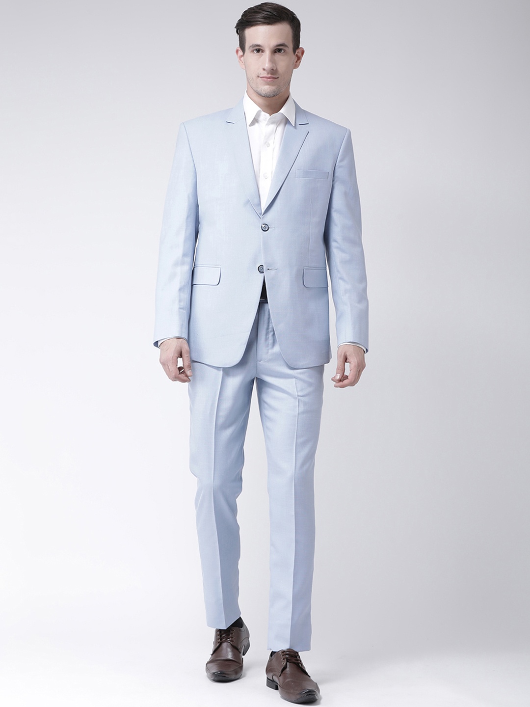 

PLATINUM Studio Men Blue Solid Slim-Fit Single-Breasted Suit