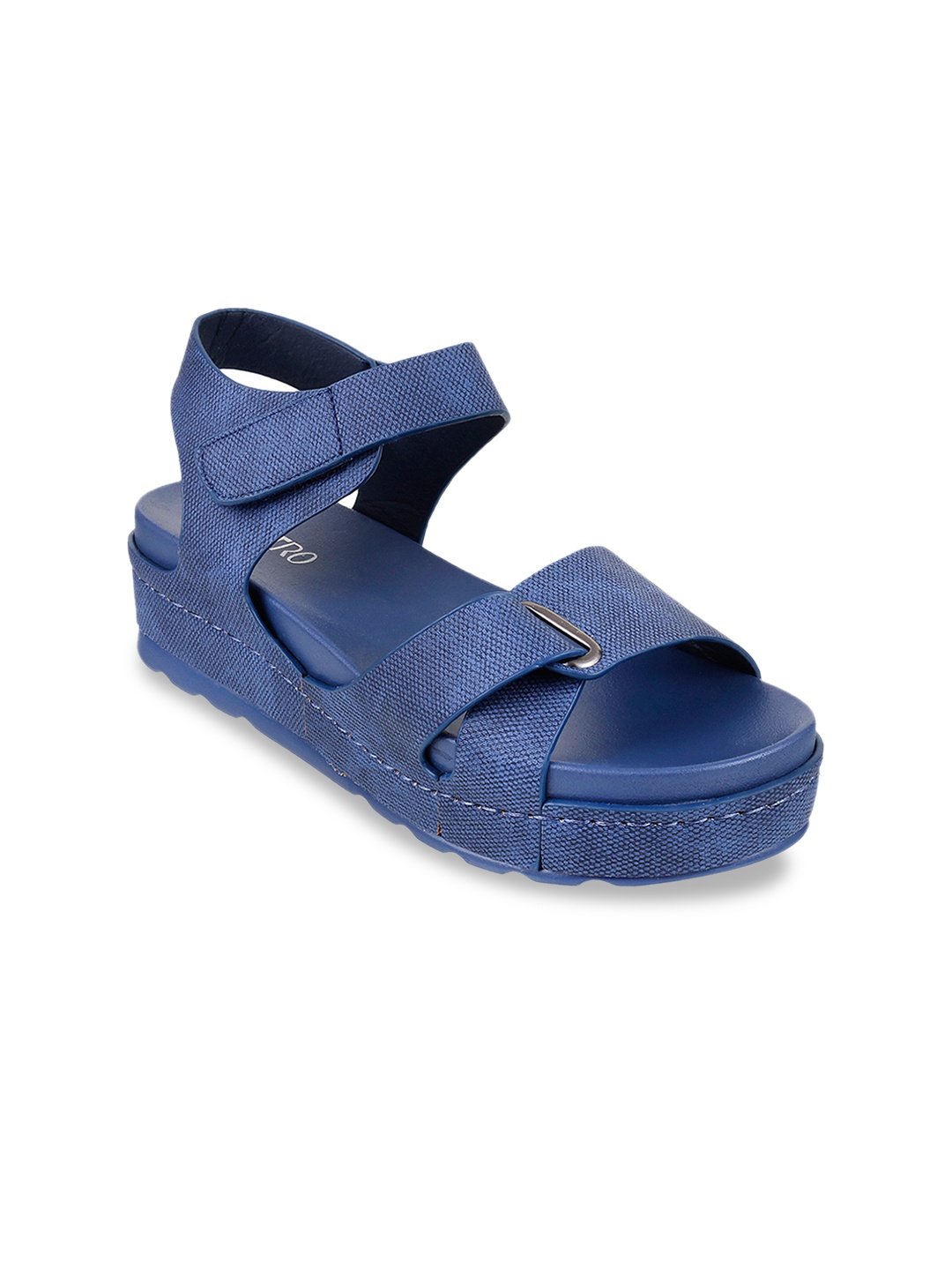 

Metro Women Blue Printed Sandals