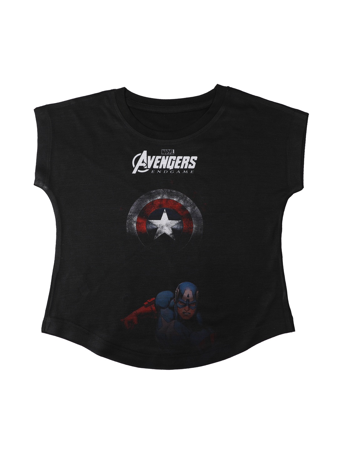 

Marvel by Wear Your Mind Girls Black Printed Top